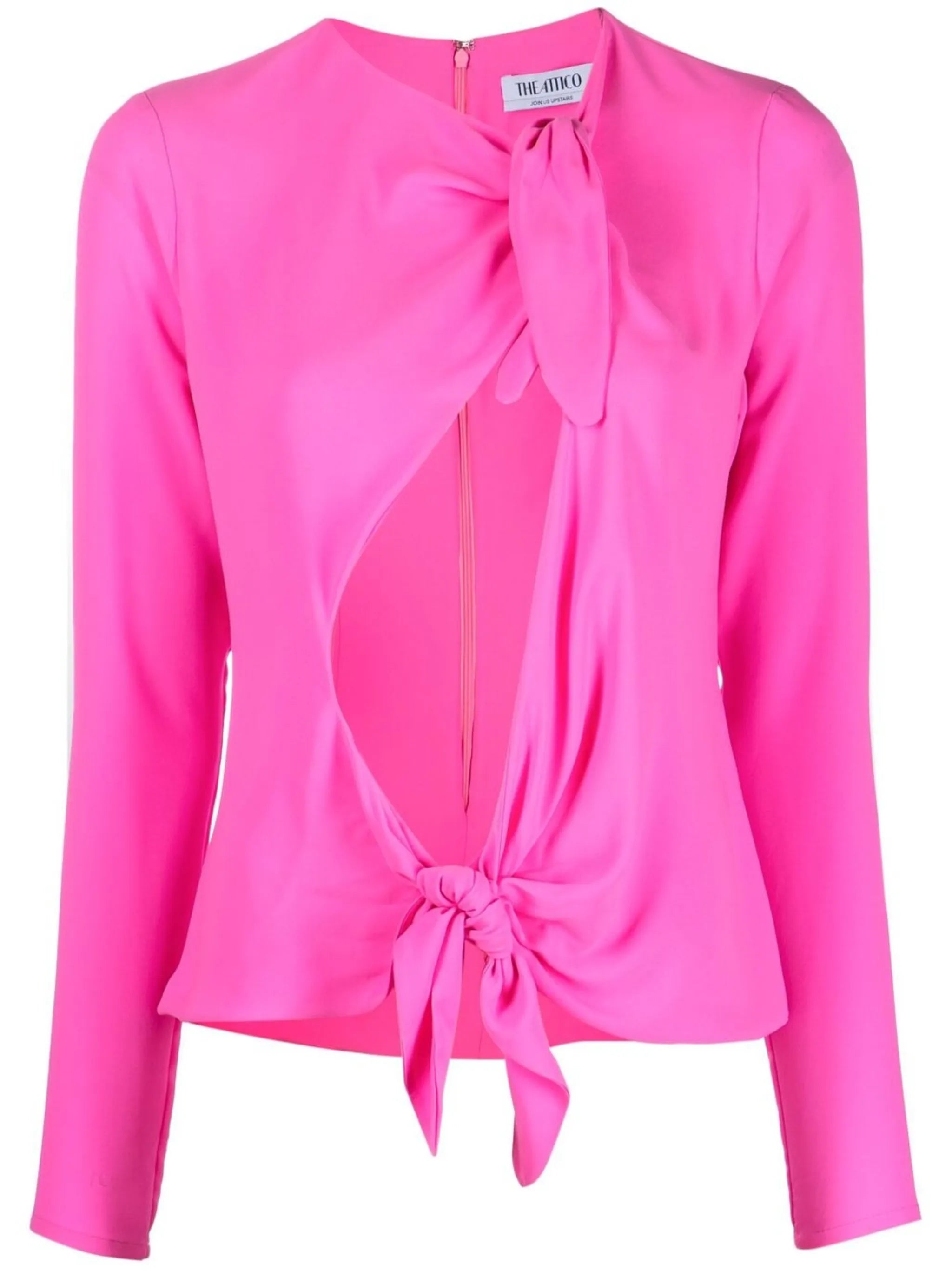 Zelda tie-front blouse
