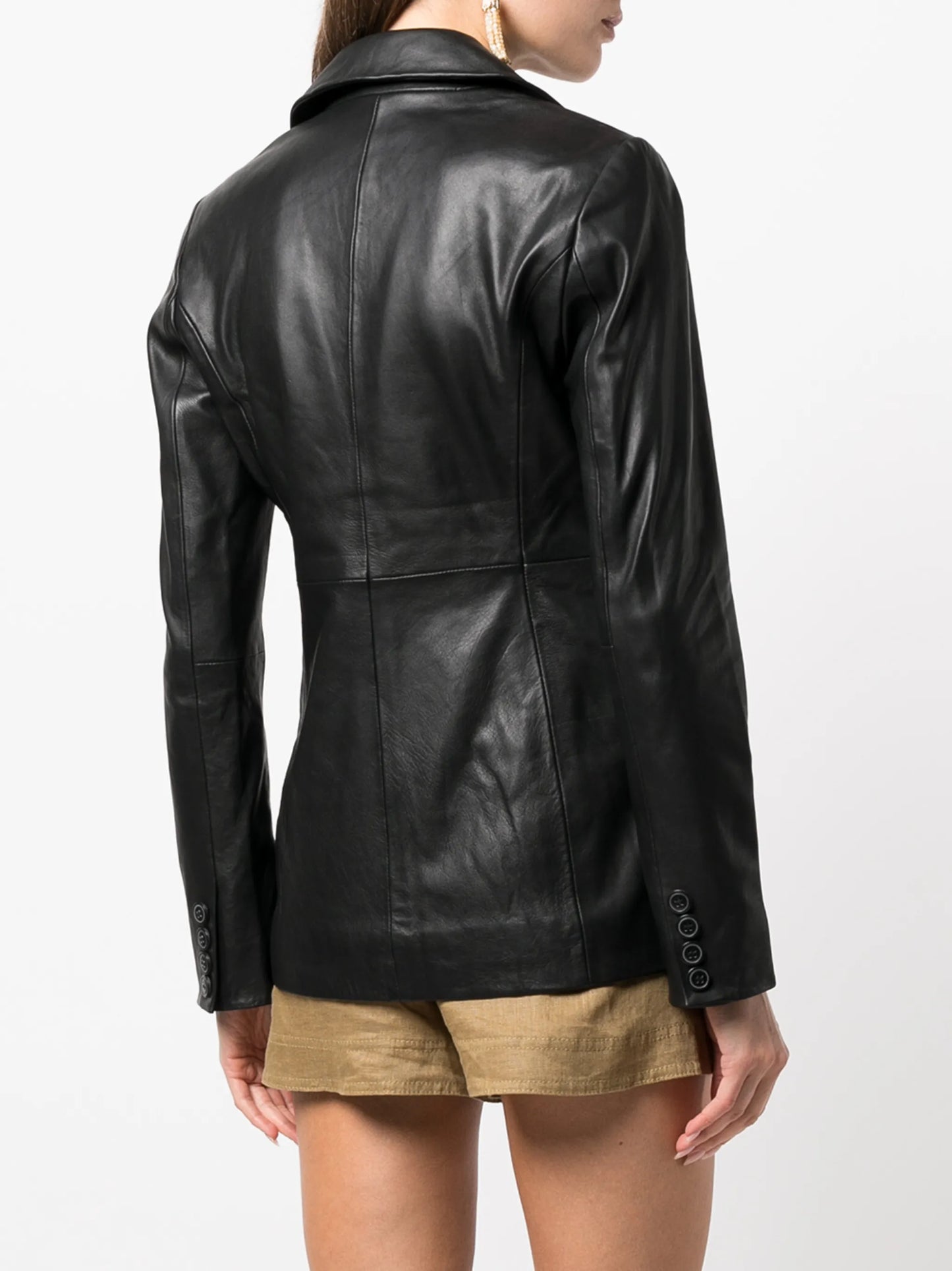 Veda Bowery leather blazer