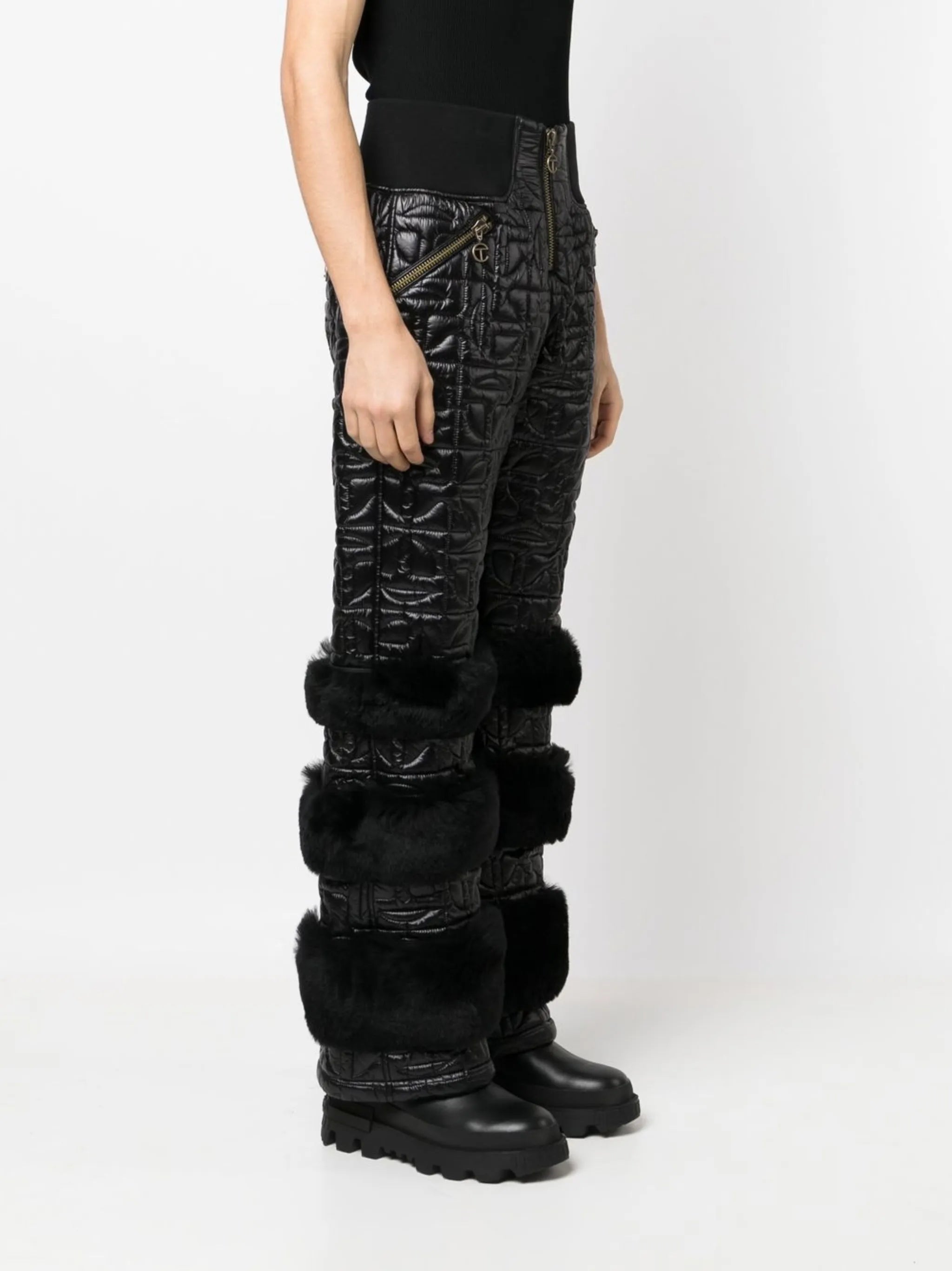 x Telfar quilted shearling trousers