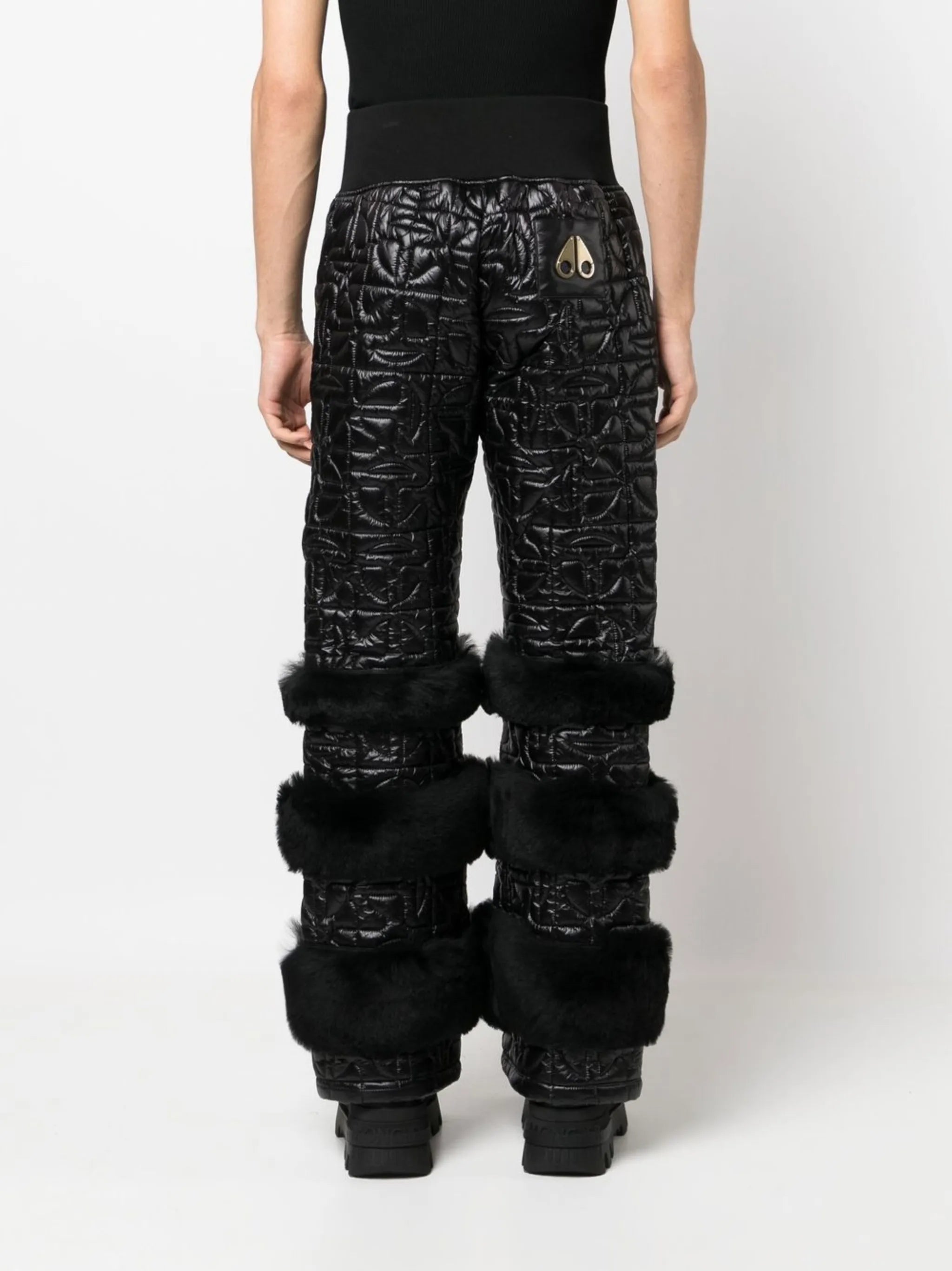 x Telfar quilted shearling trousers
