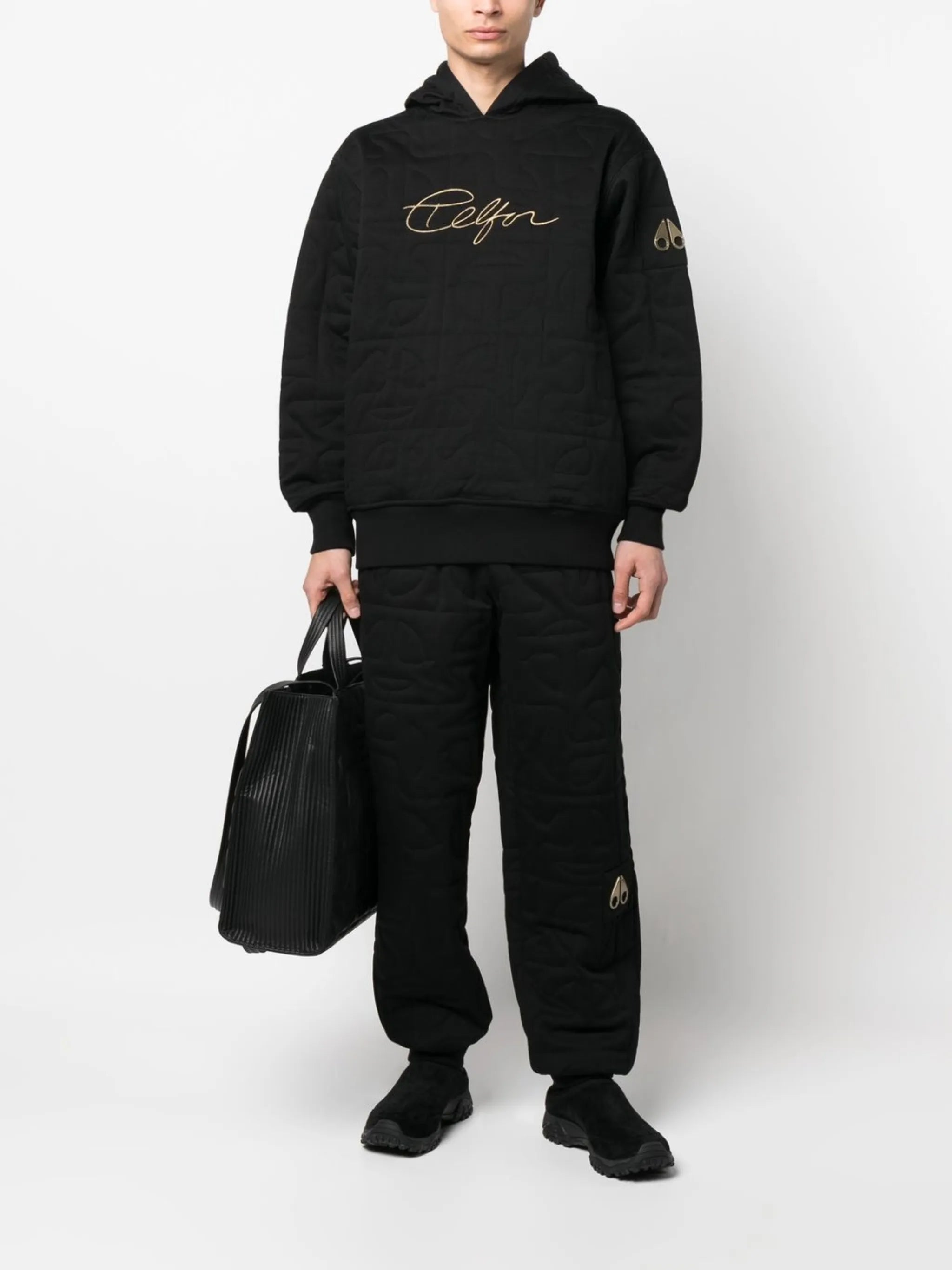 x Telfar quilted track pants