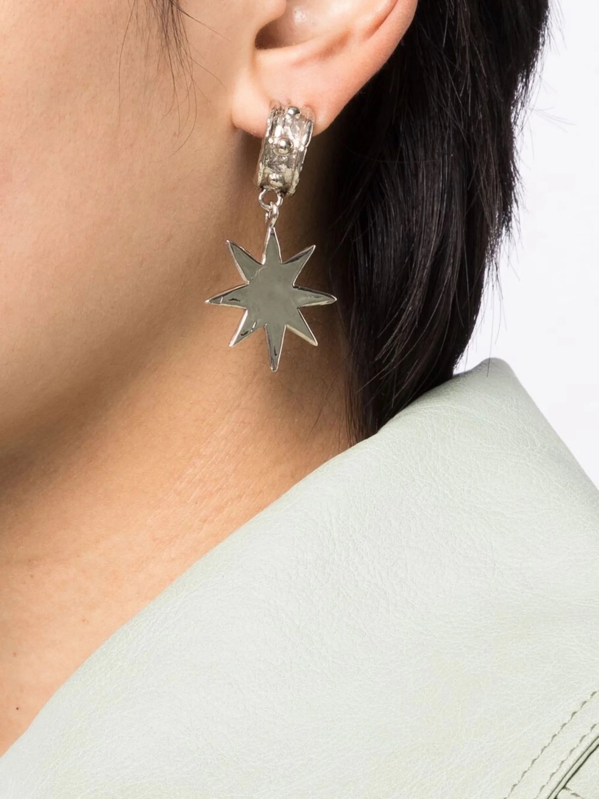 Big Star half-hoop earrings