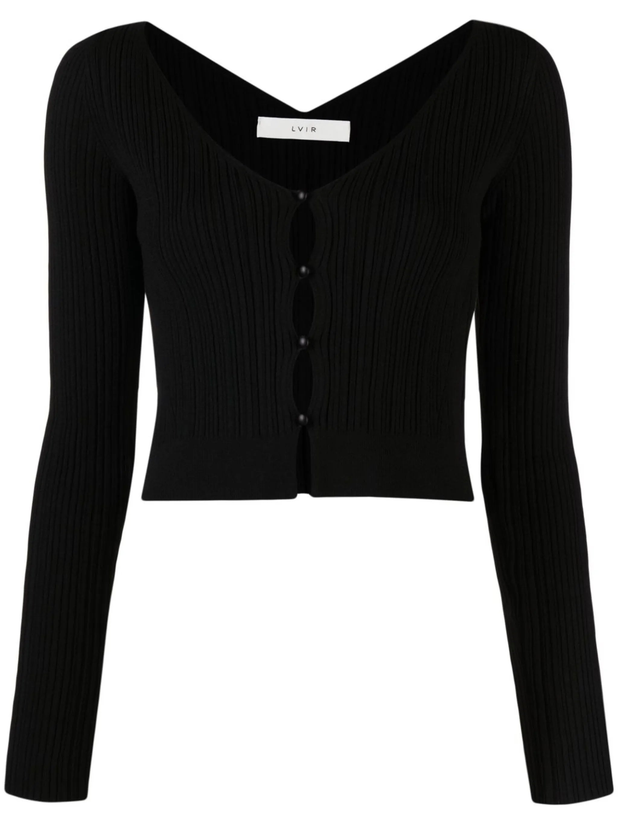 cropped knitted cardigan