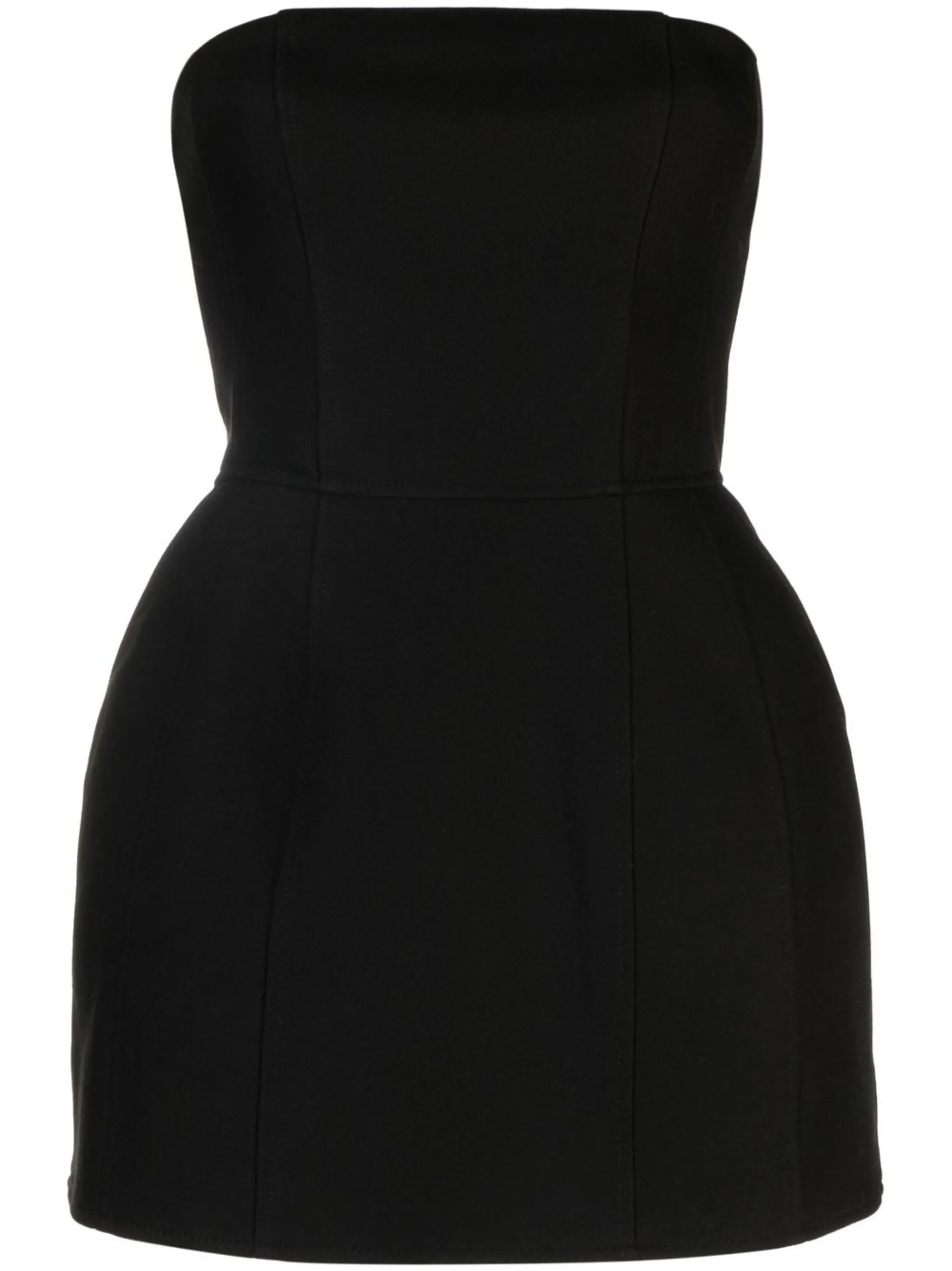 strapless fitted dress