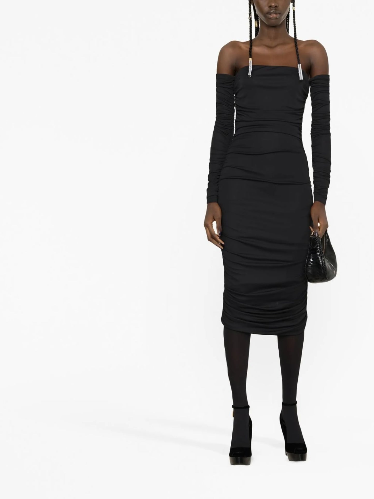 Linda draped midi dress