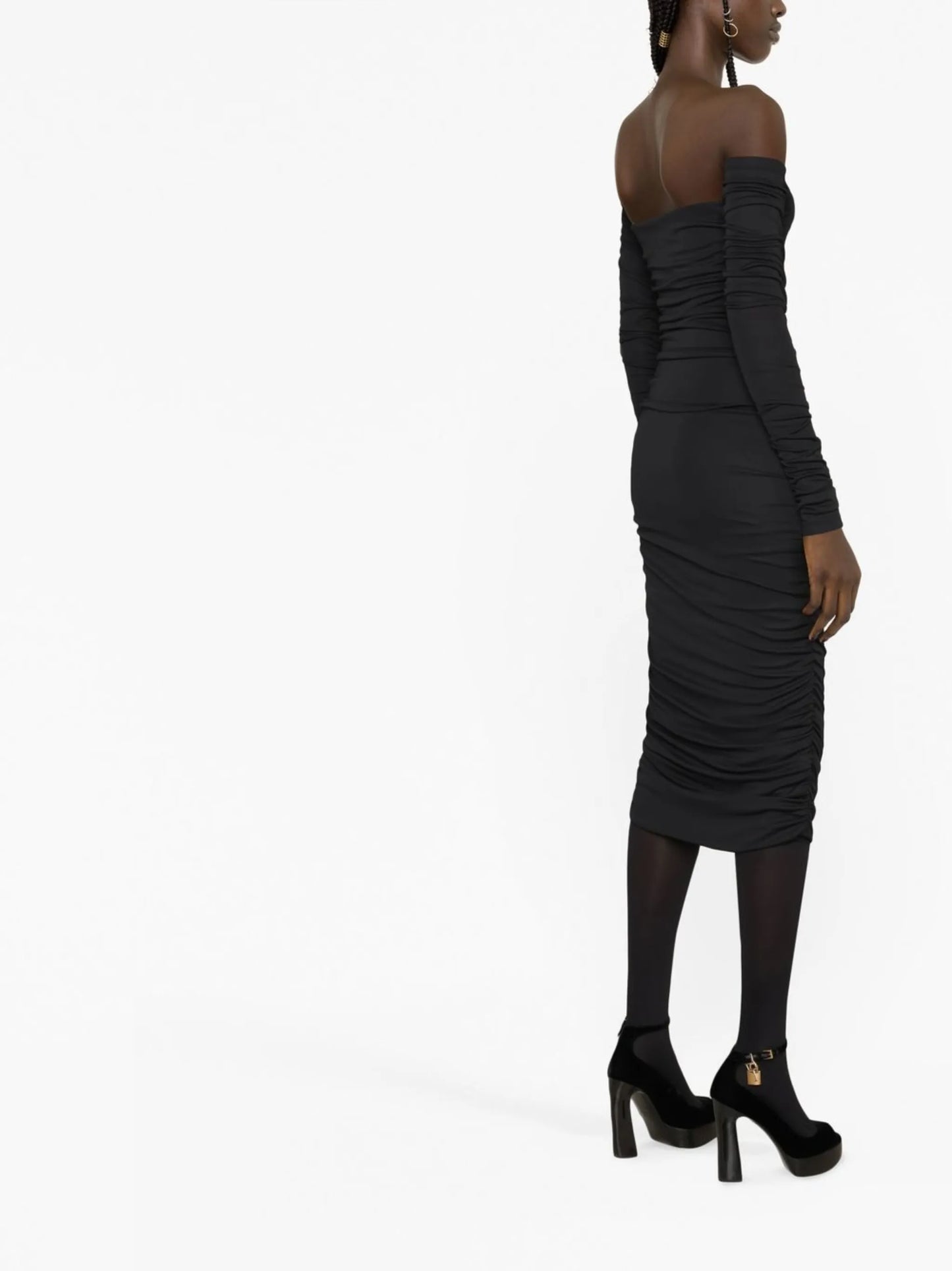 Linda draped midi dress