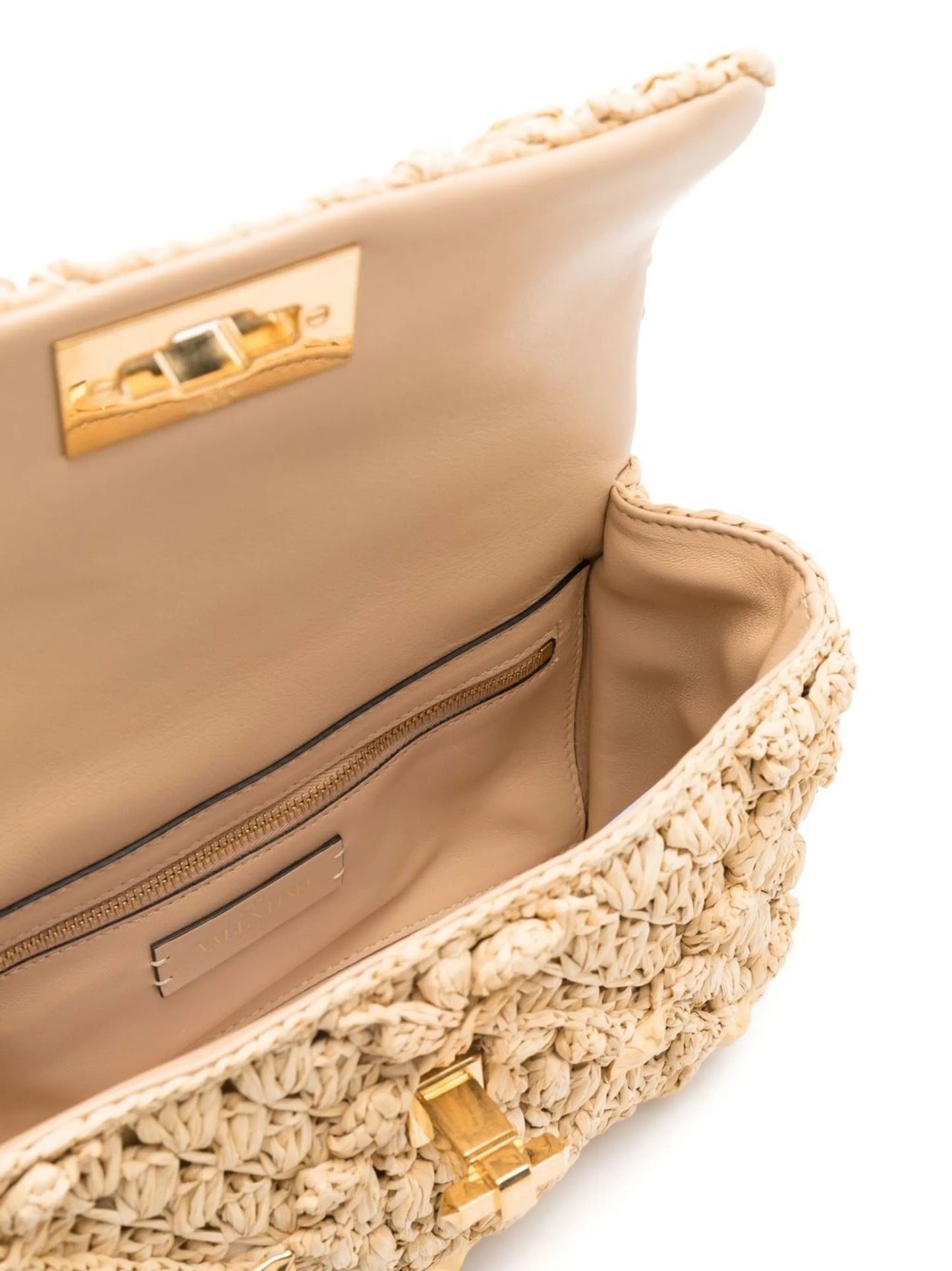 Roman Stud interwoven shoulder bag