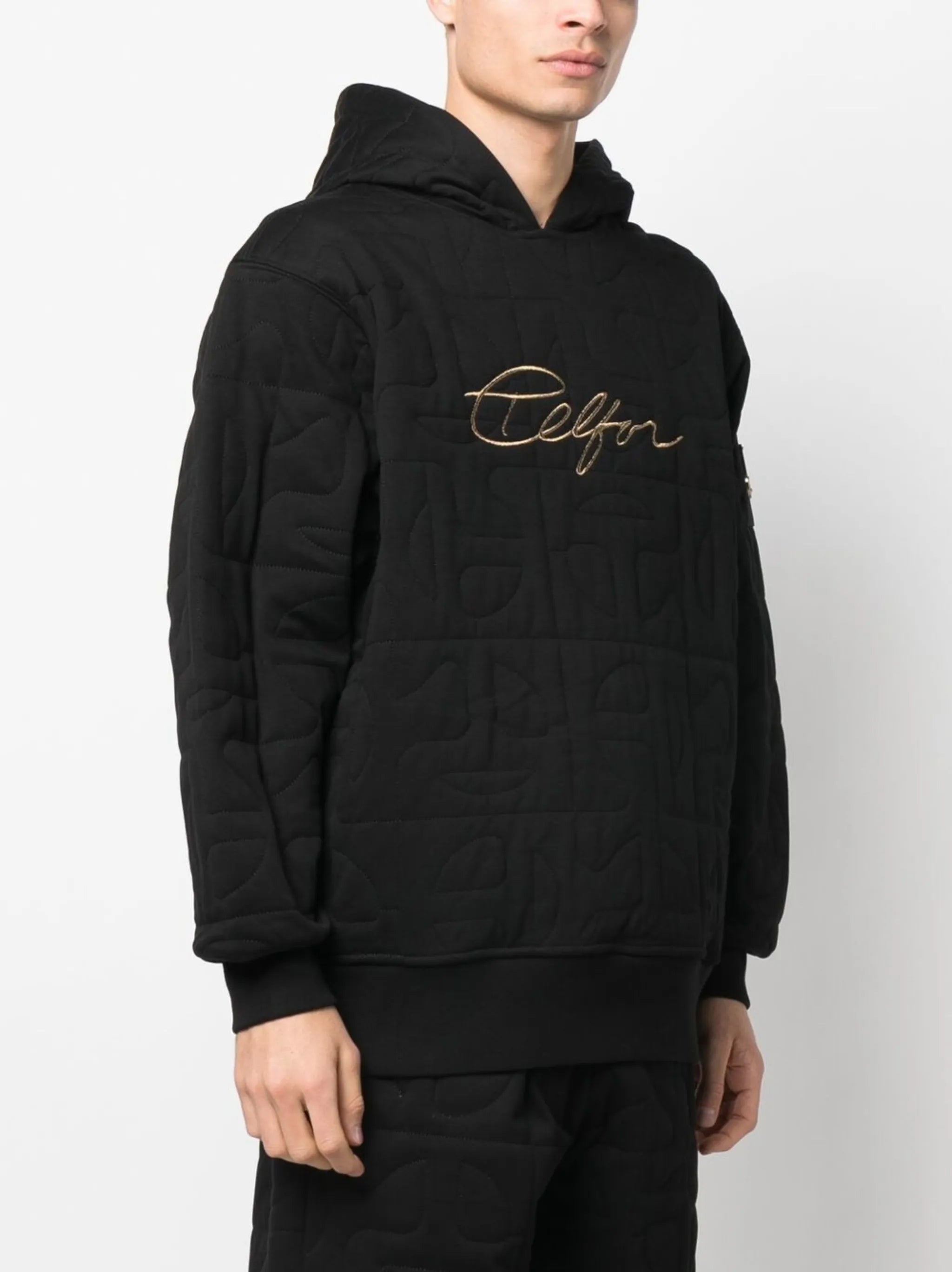 x Telfar quilted hoodie