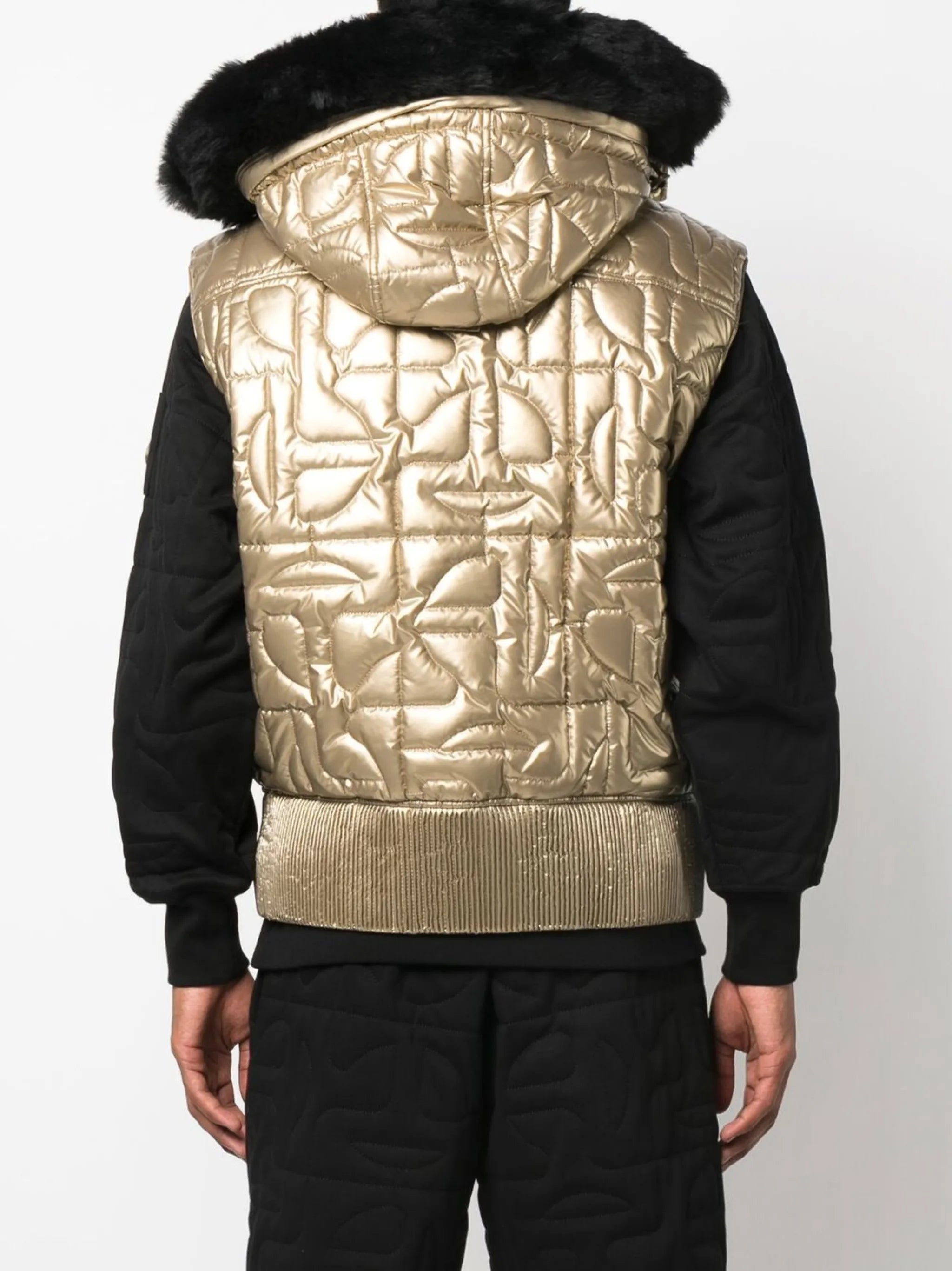 x Telfar metallic bomber waistcoat