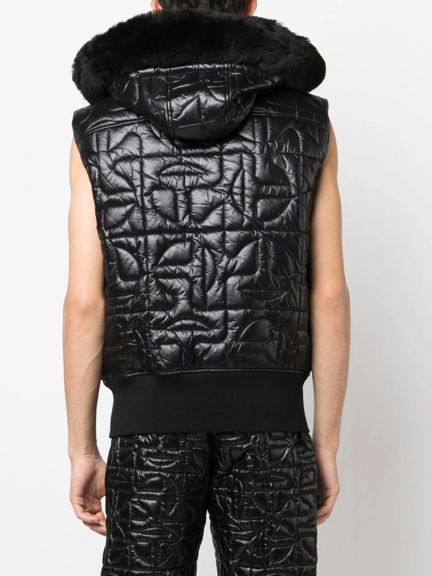 x Telfar quilted shearling gilet