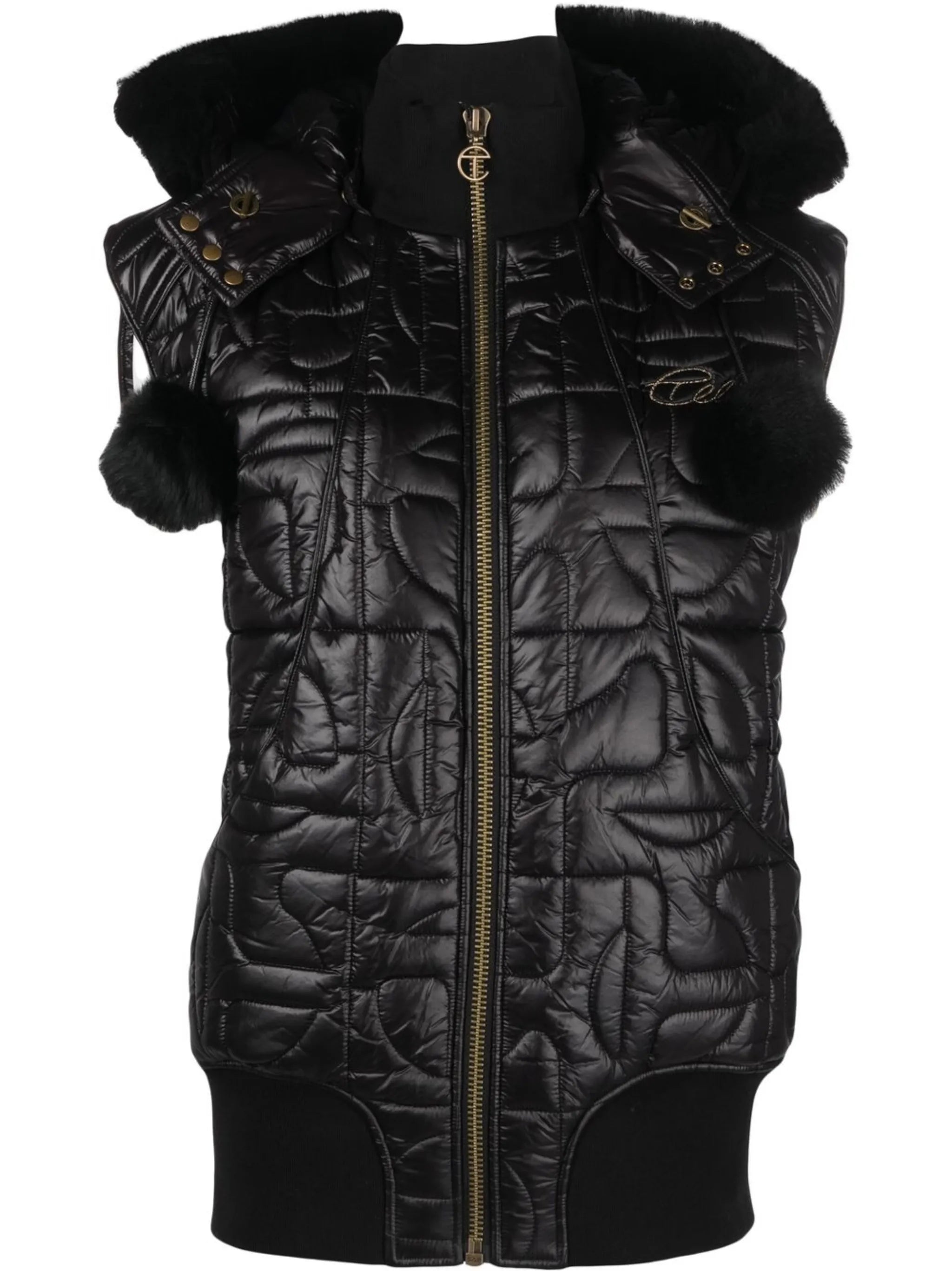 x Telfar quilted shearling gilet
