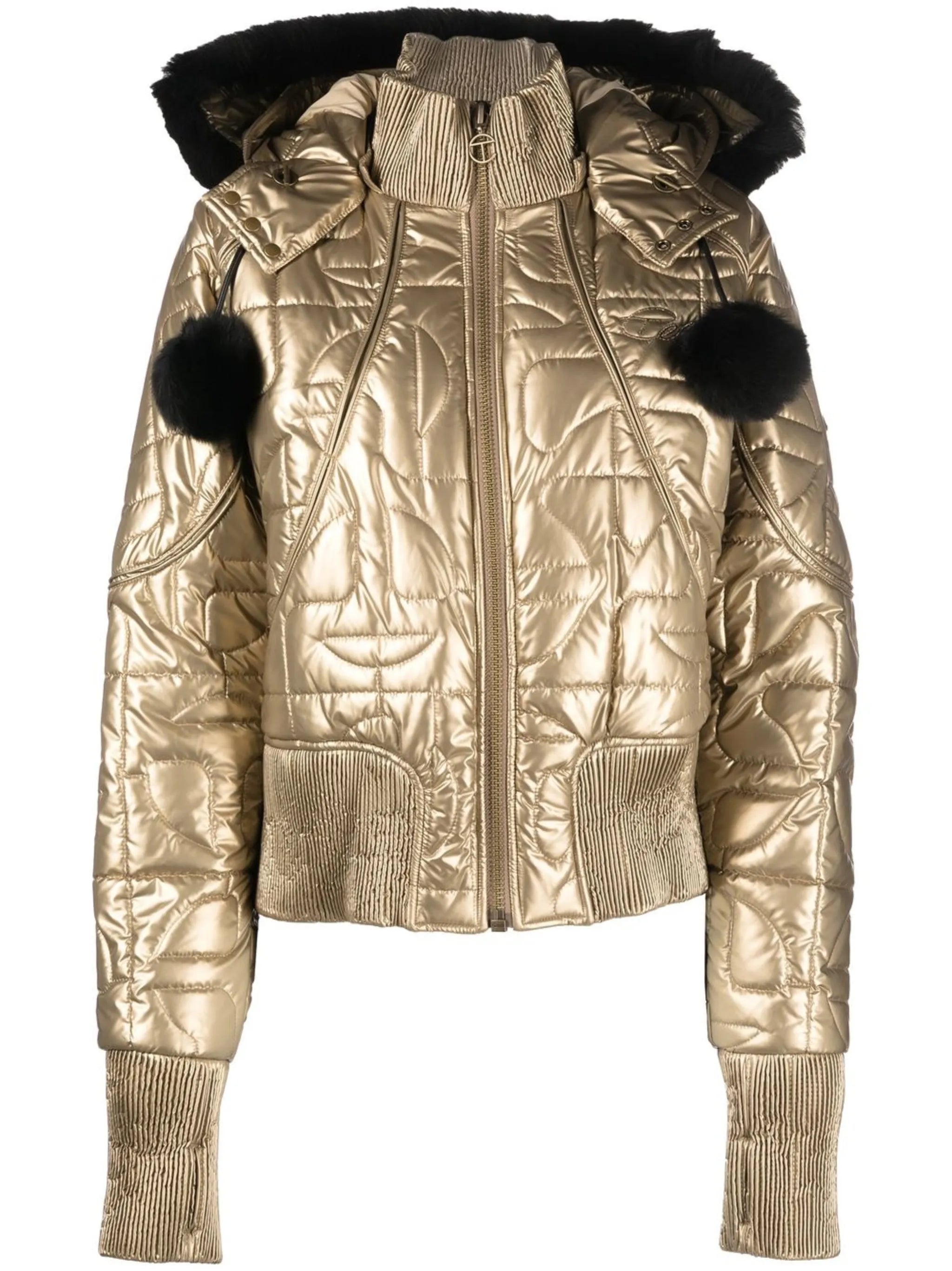 x Telfar metallic bomber jacket