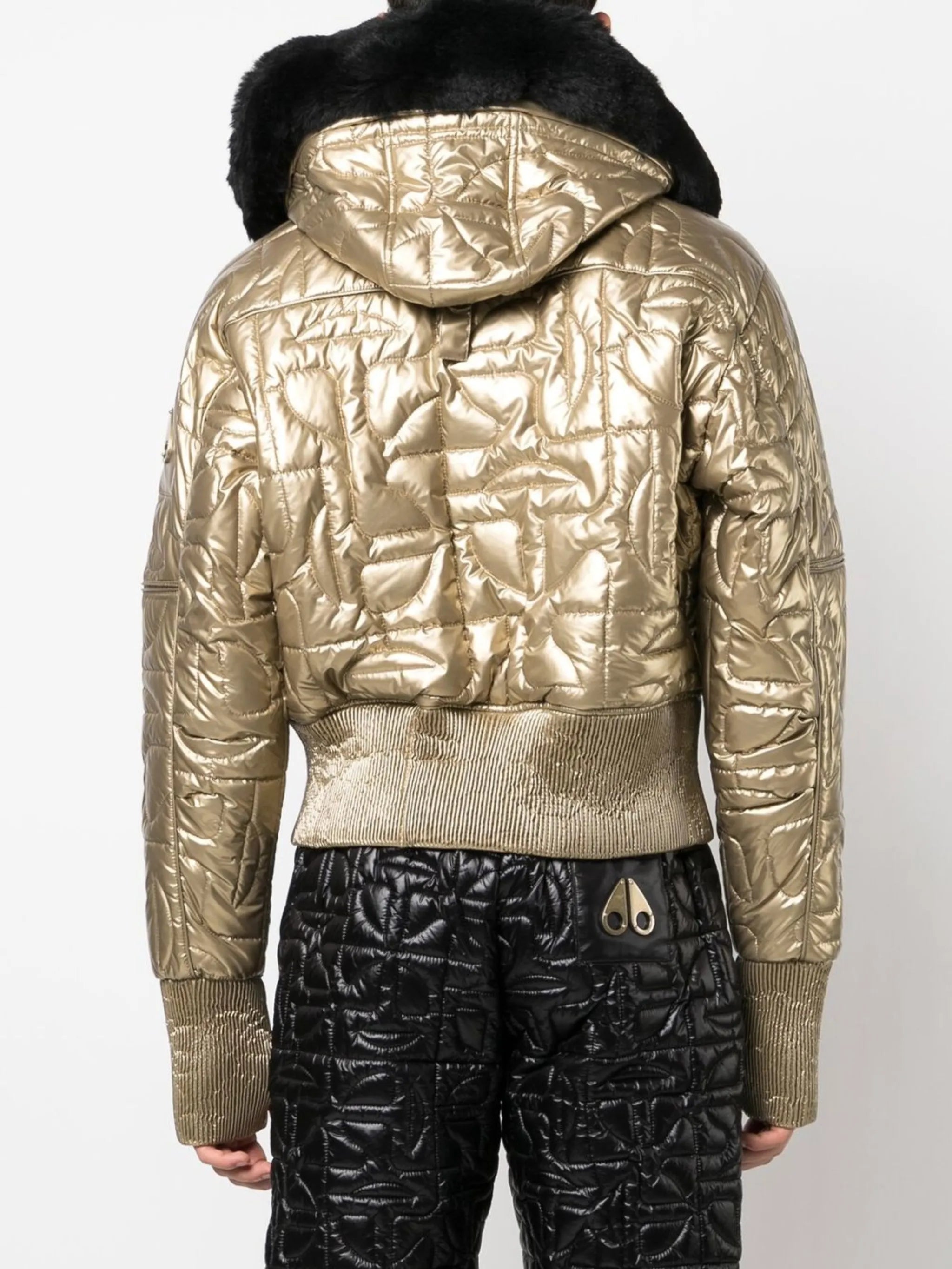 x Telfar metallic bomber jacket