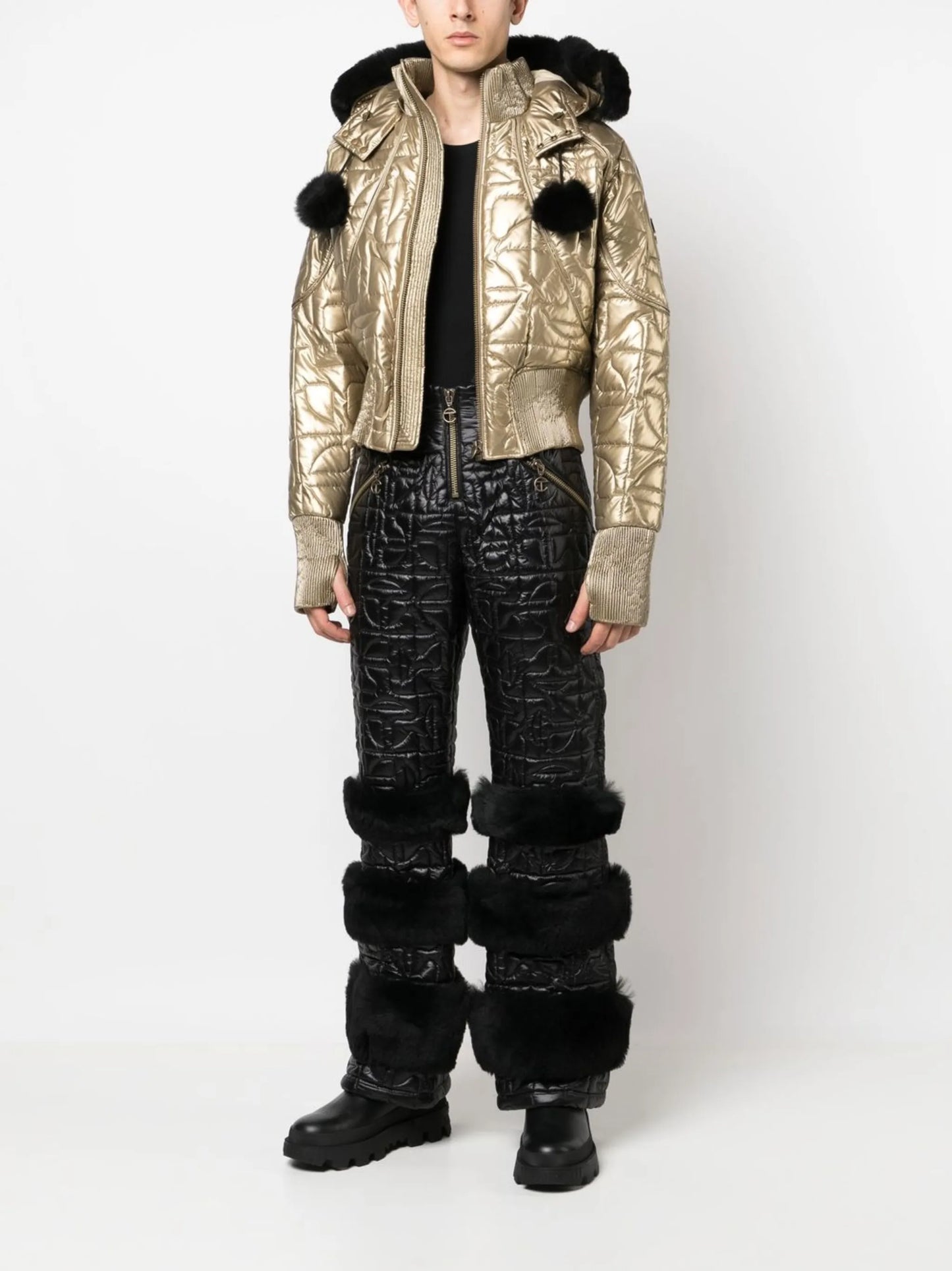x Telfar metallic bomber jacket