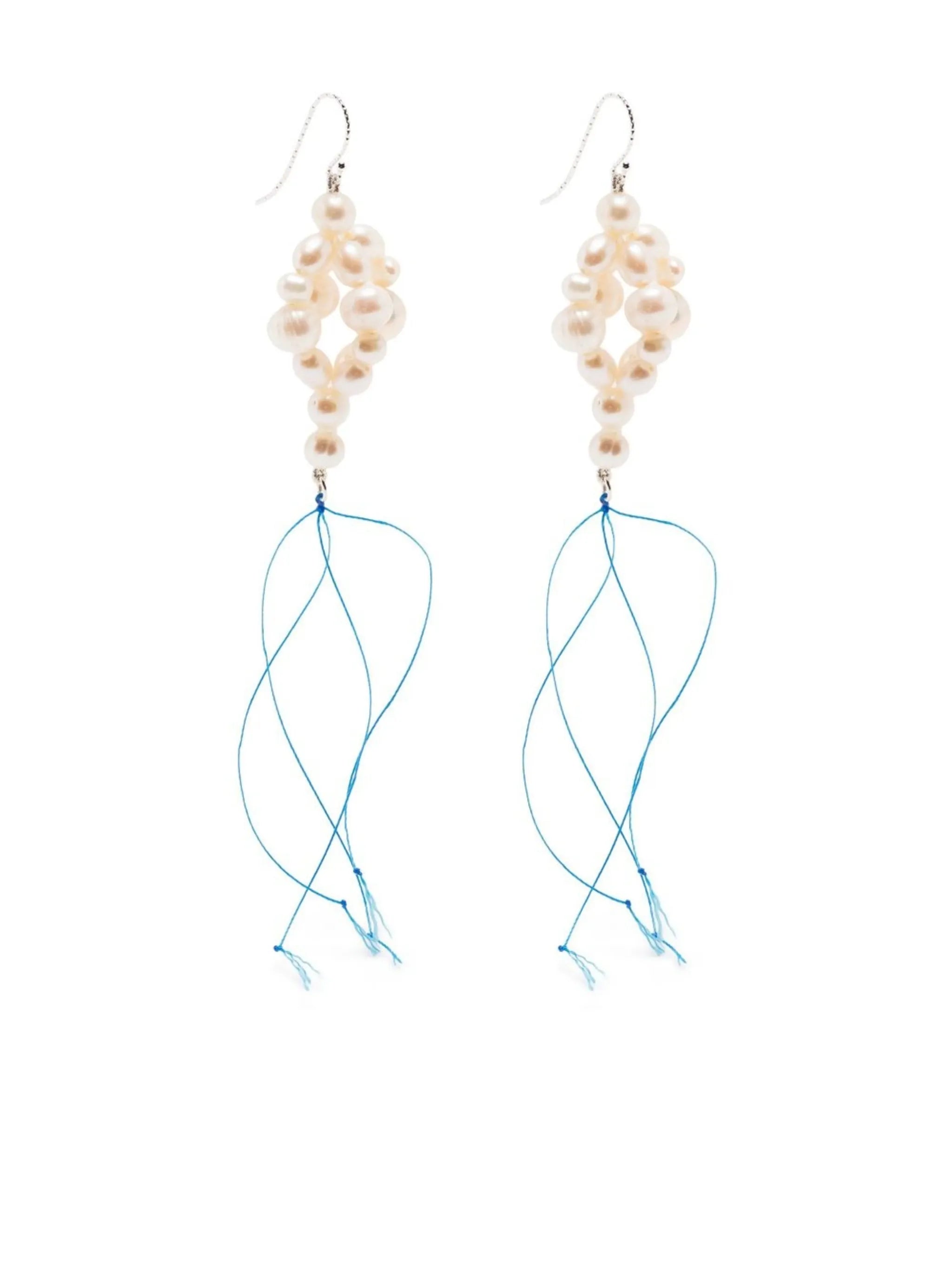 sterling silver pearl drop earrings