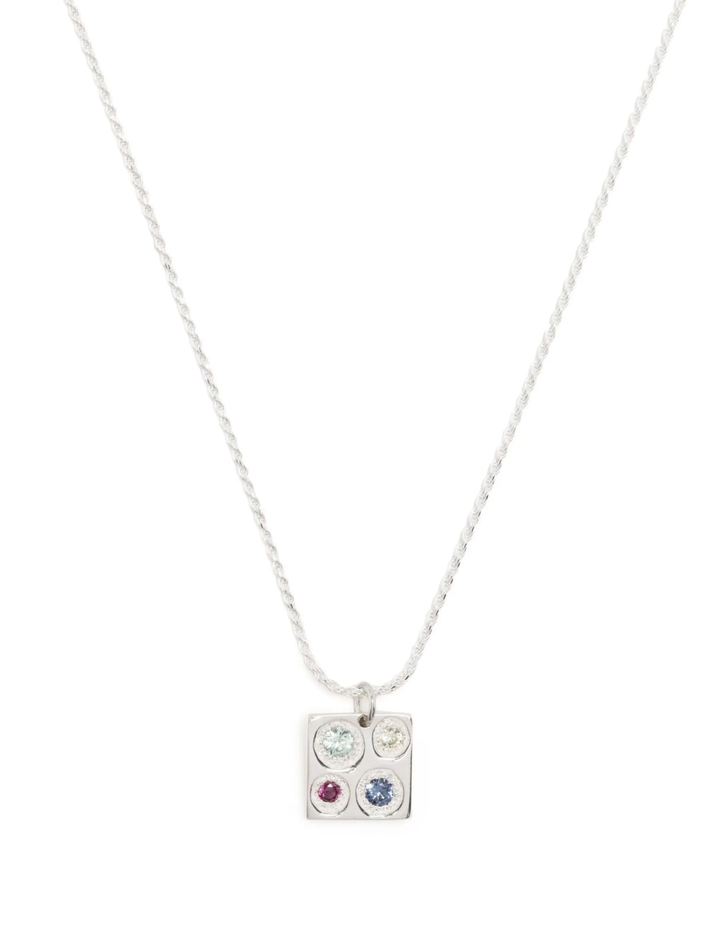 Chloroplast sapphire pendant necklace