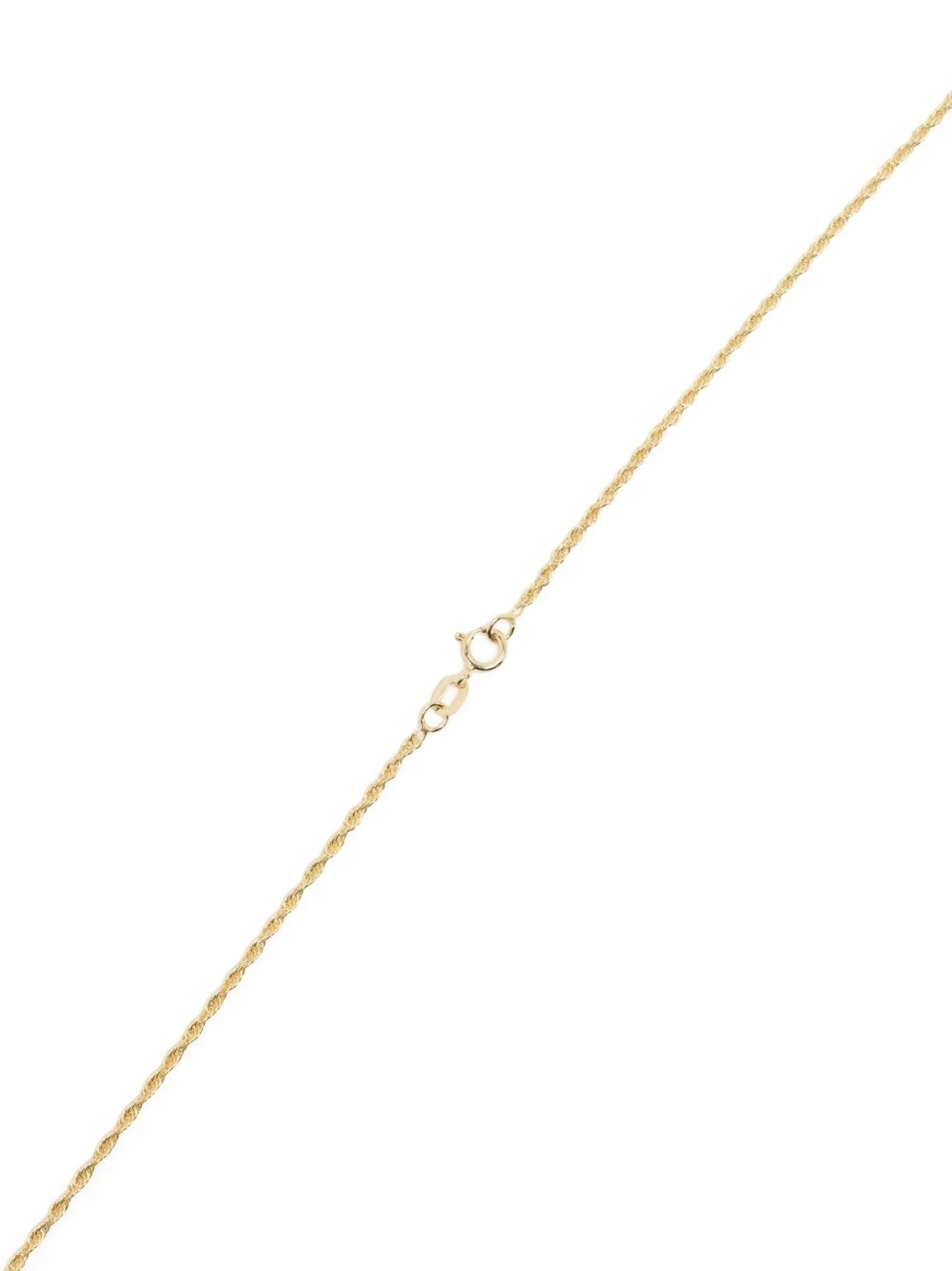 9kt yellow gold Flowers Grow Together sapphire necklace