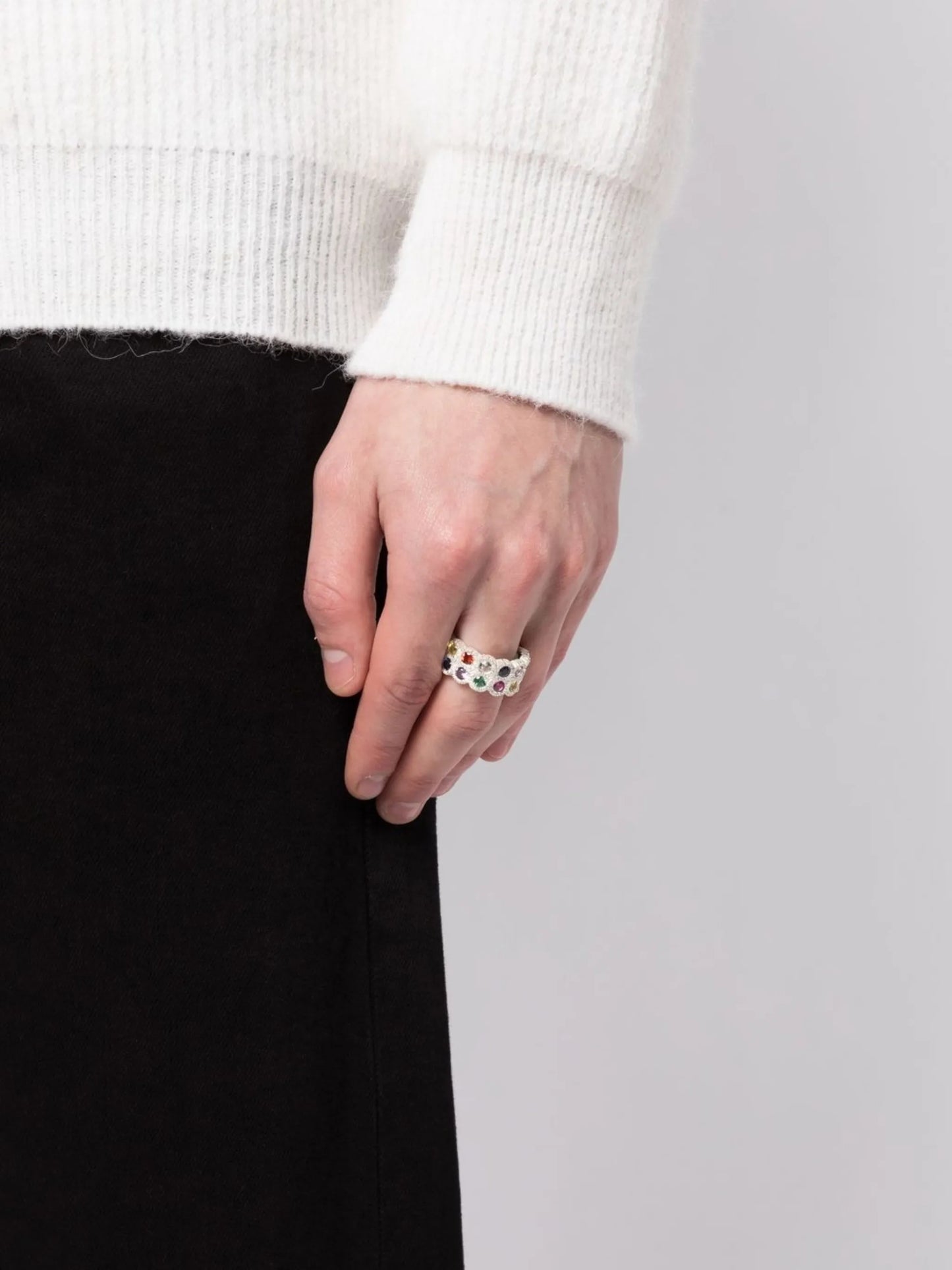 Flowers Grow Together sapphire eternity ring