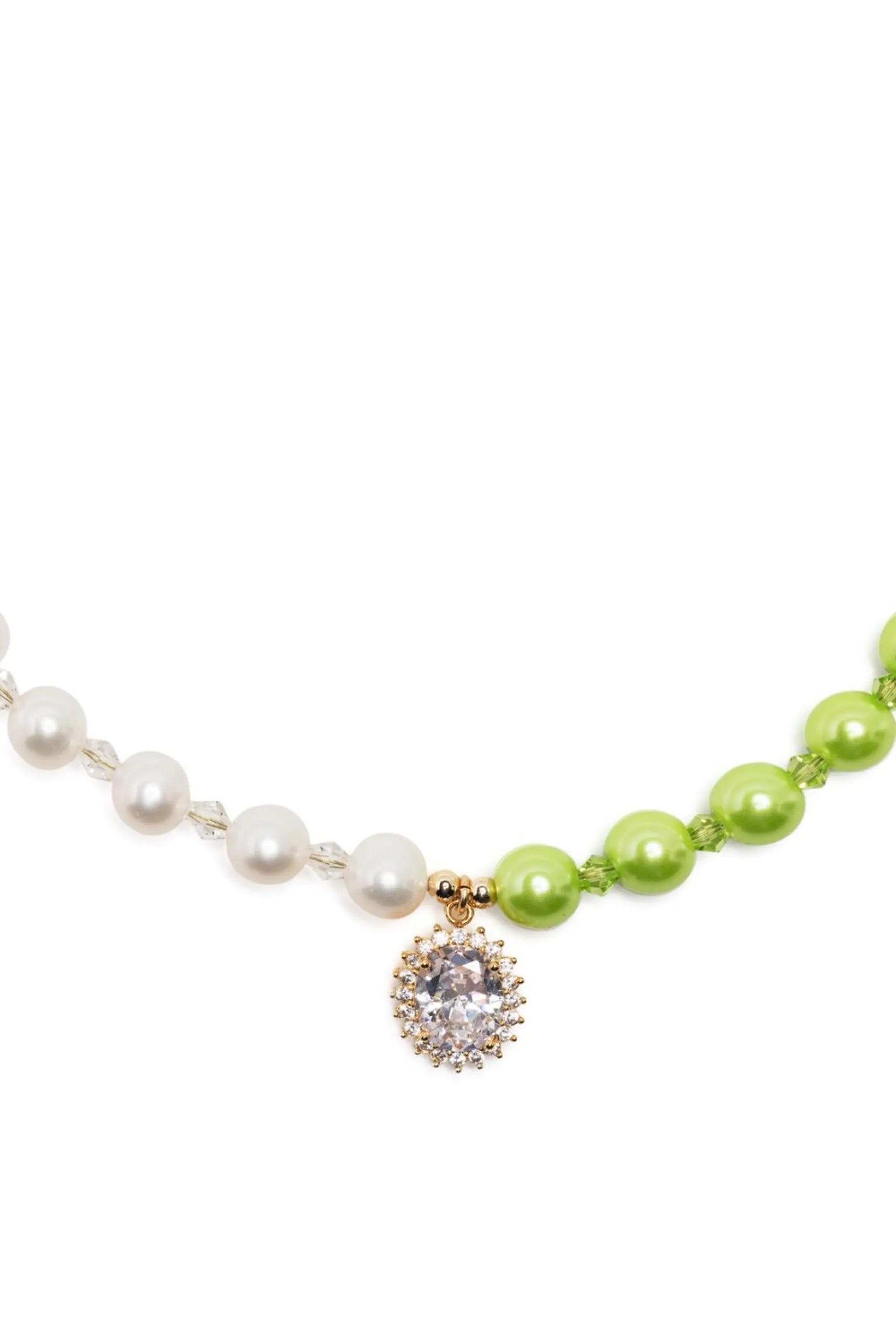 two-tone pearl necklace