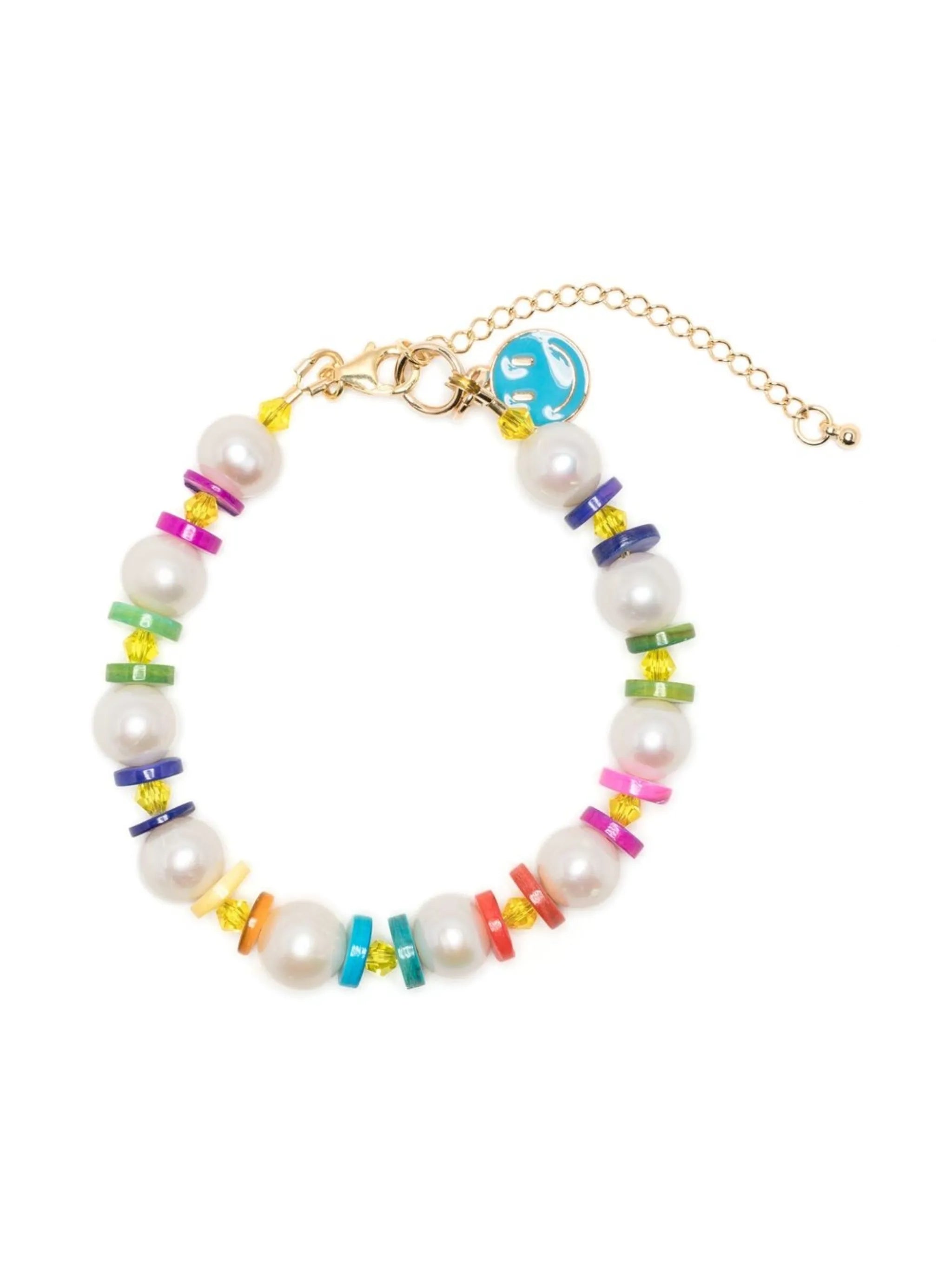 rainbow bead charm bracelet