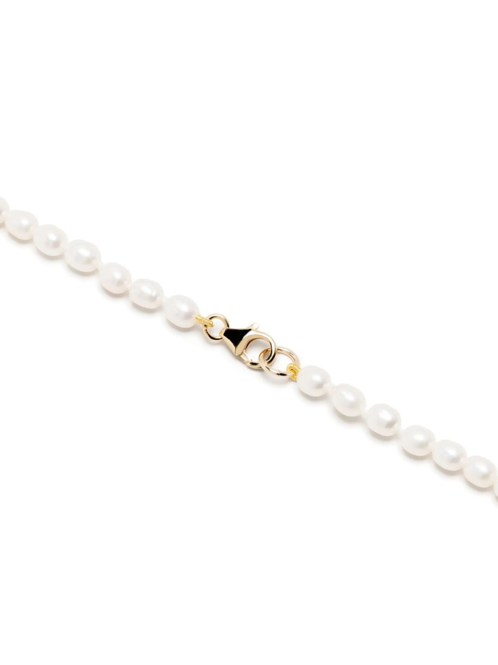 Fireball pearl pendant necklace
