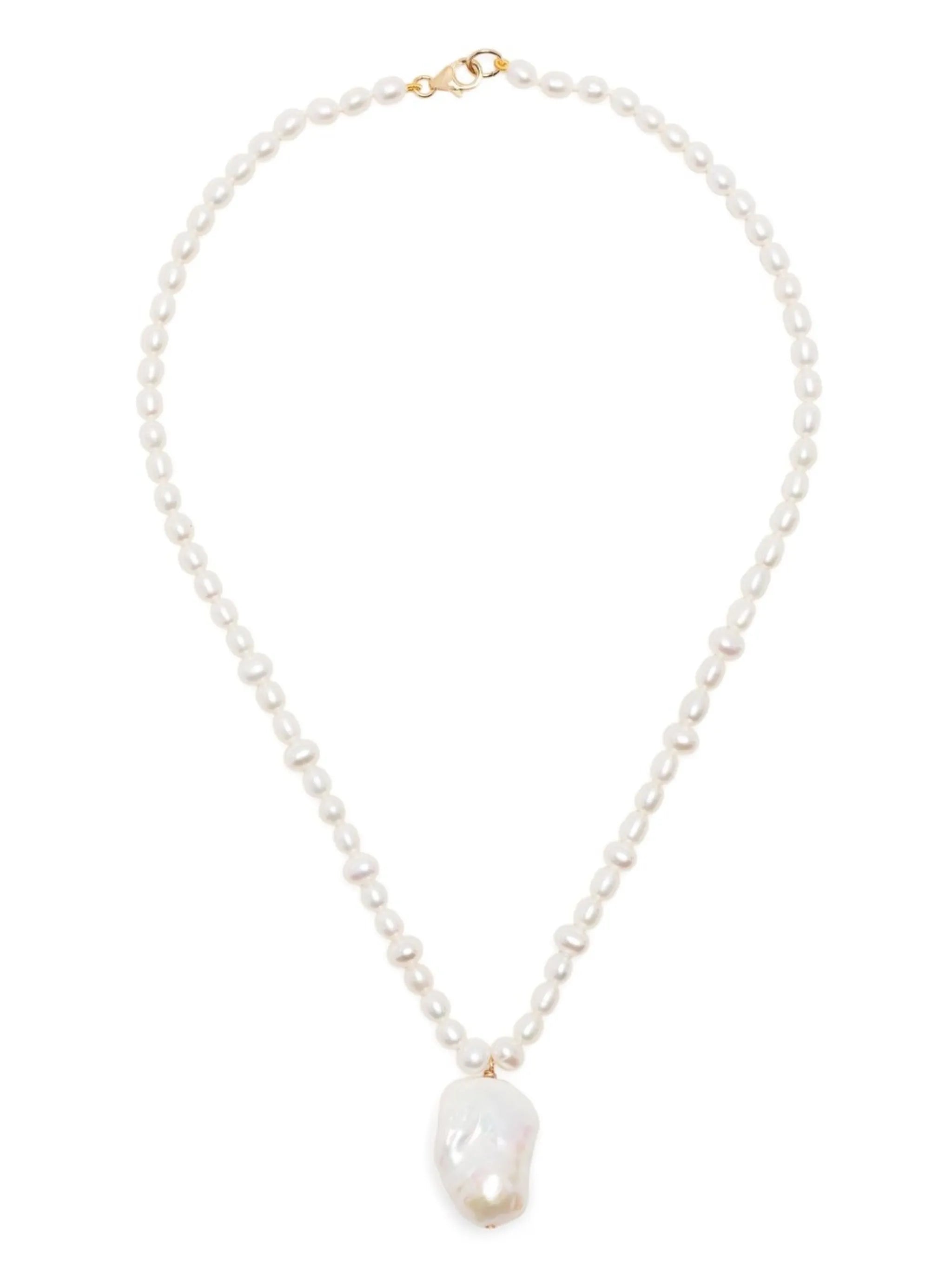 Fireball pearl pendant necklace