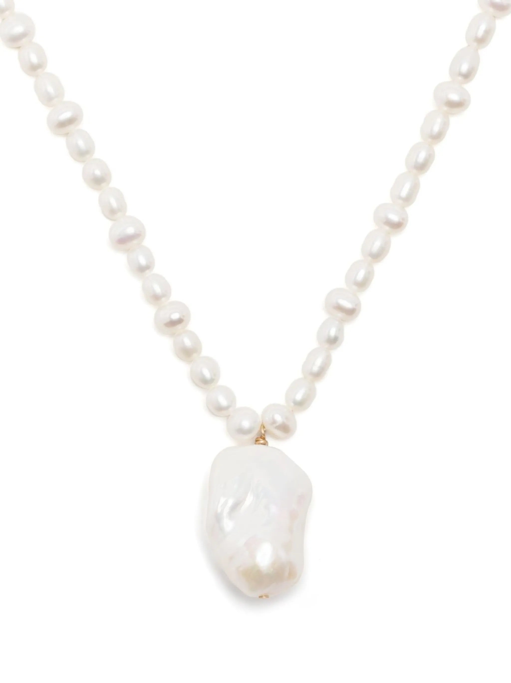 Fireball pearl pendant necklace