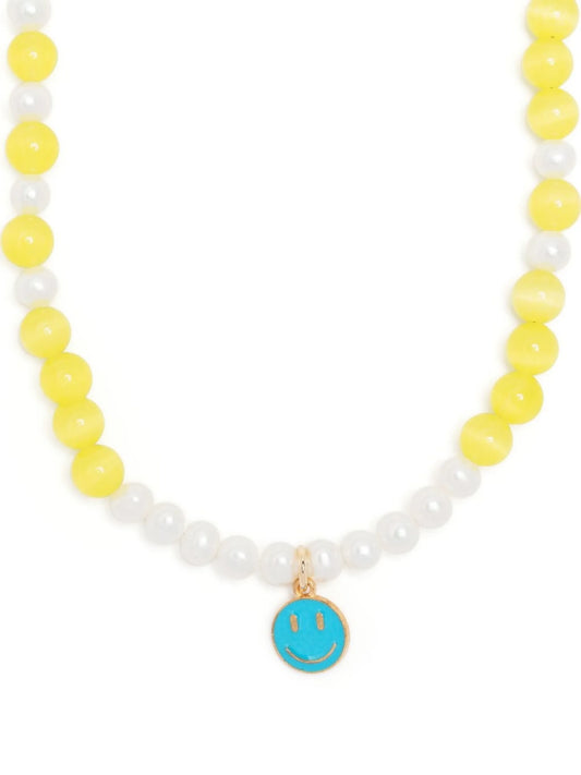 pearl cats-eye bead pearl necklace