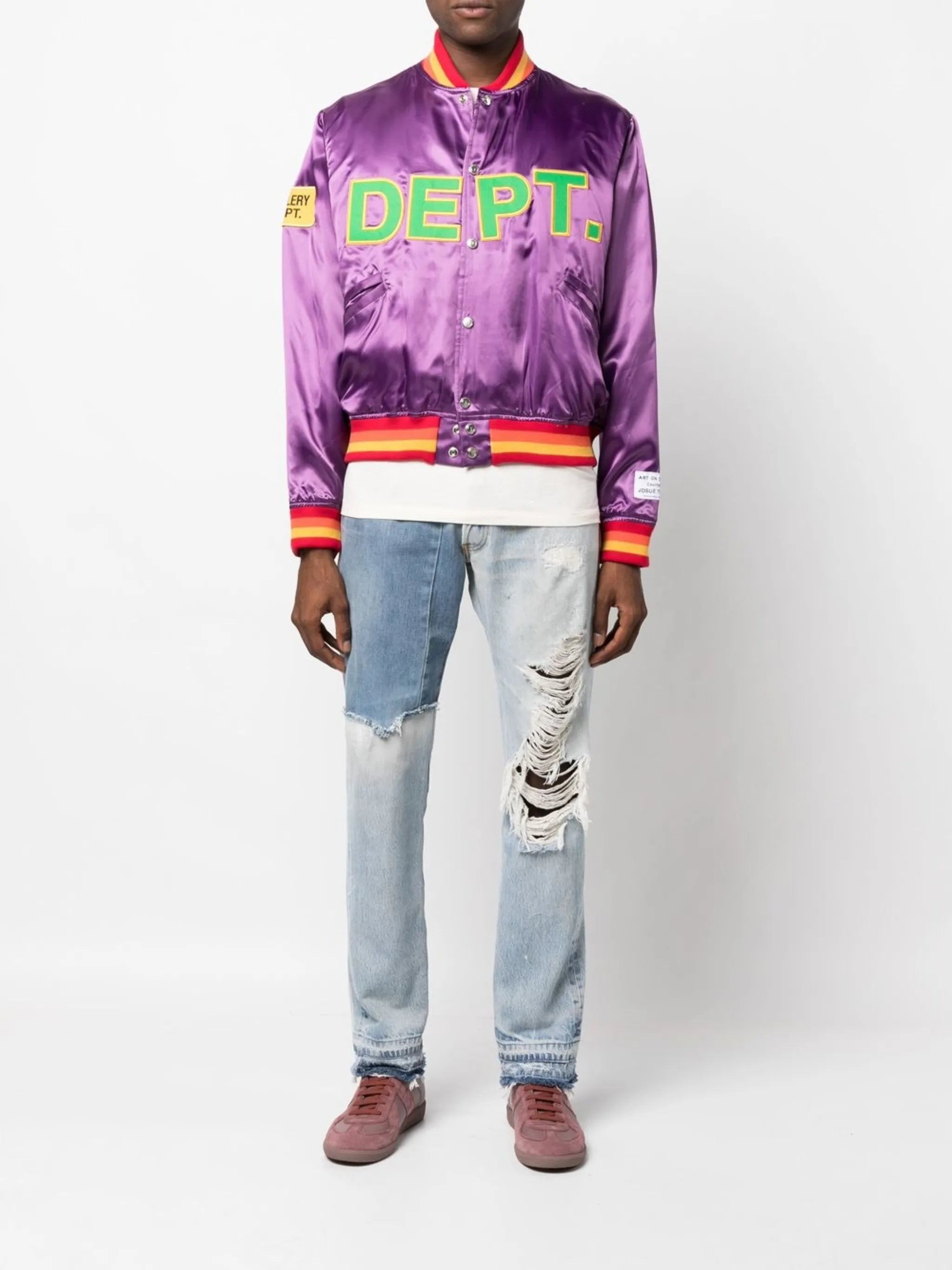 Ken ripped slim-cut jeans