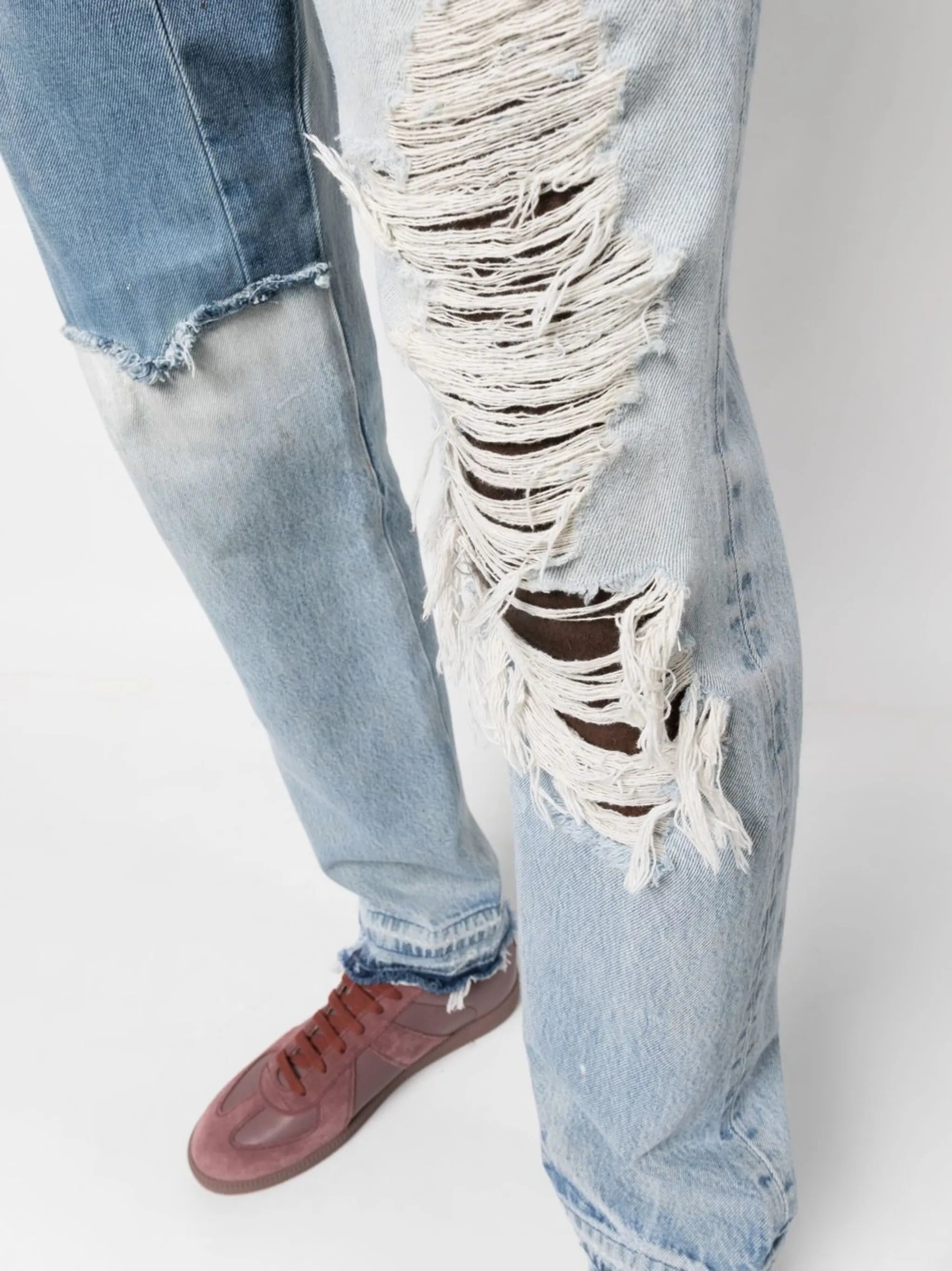 Ken ripped slim-cut jeans