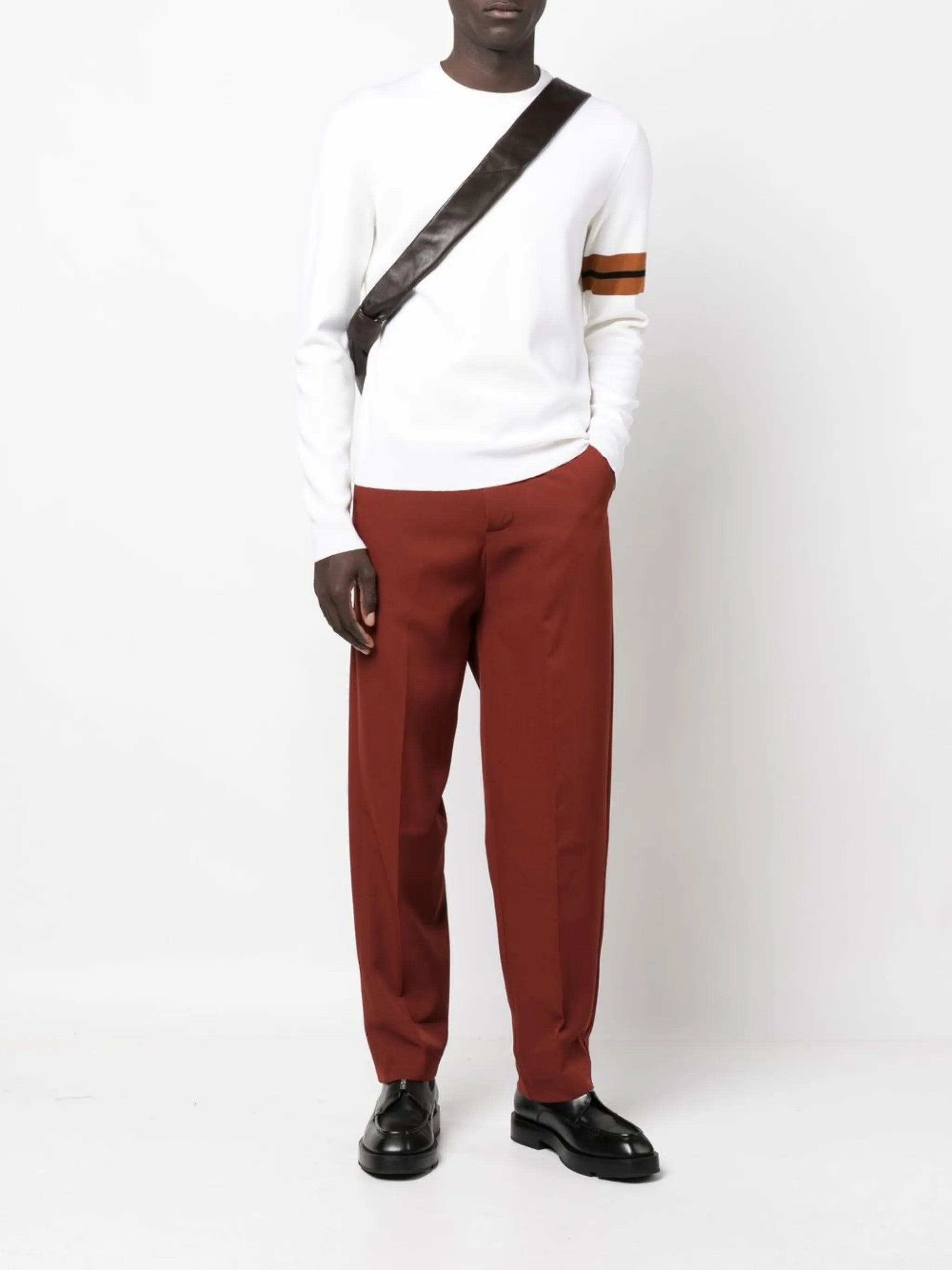 side stripe detail sweater