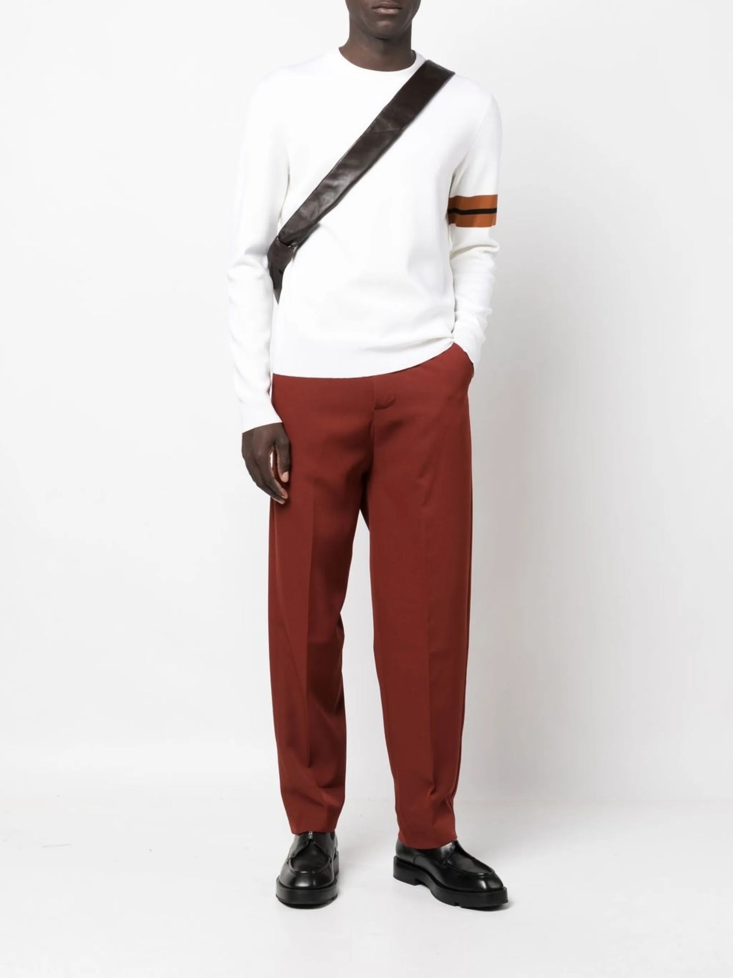 side stripe detail sweater