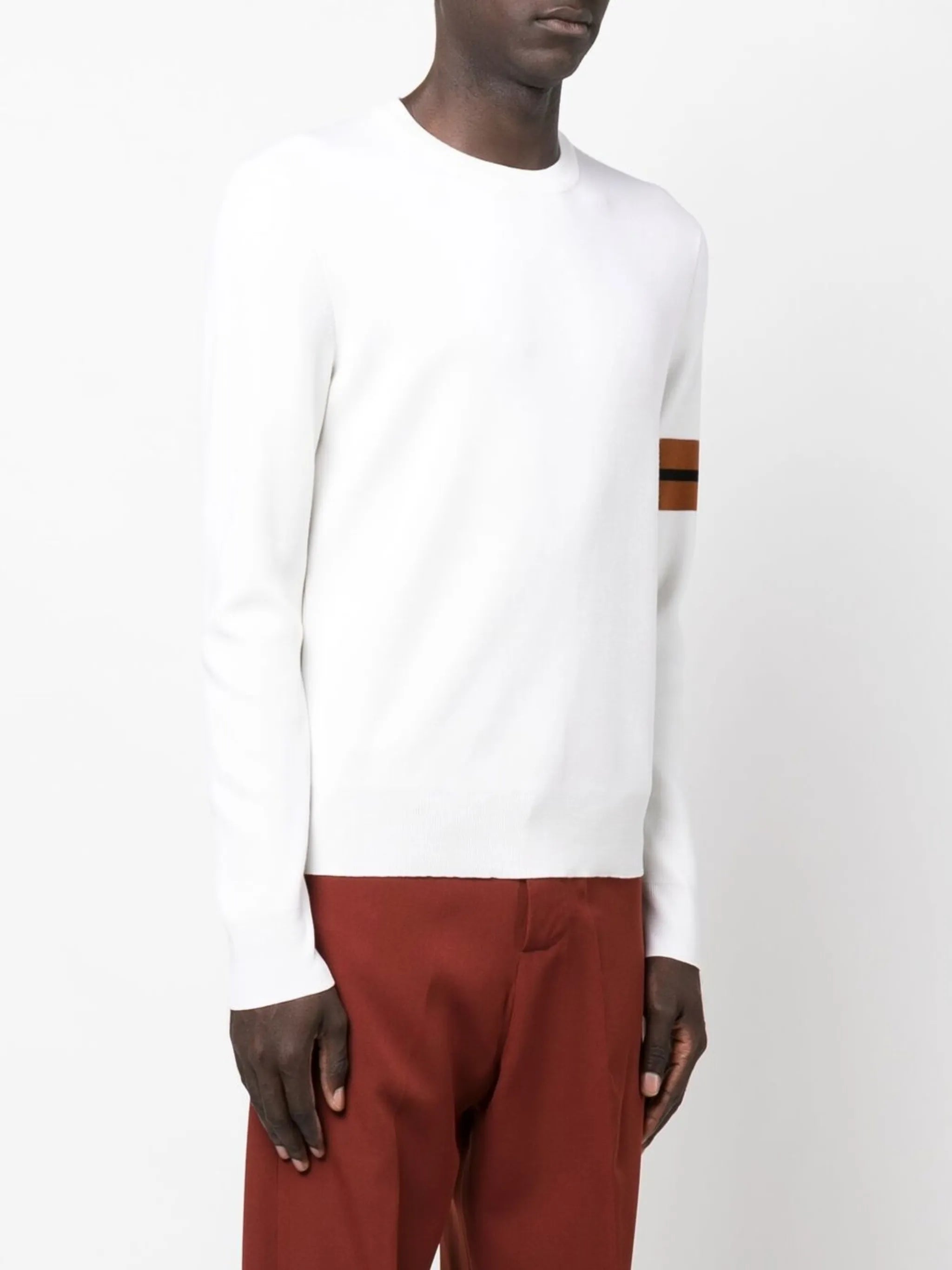 side stripe detail sweater