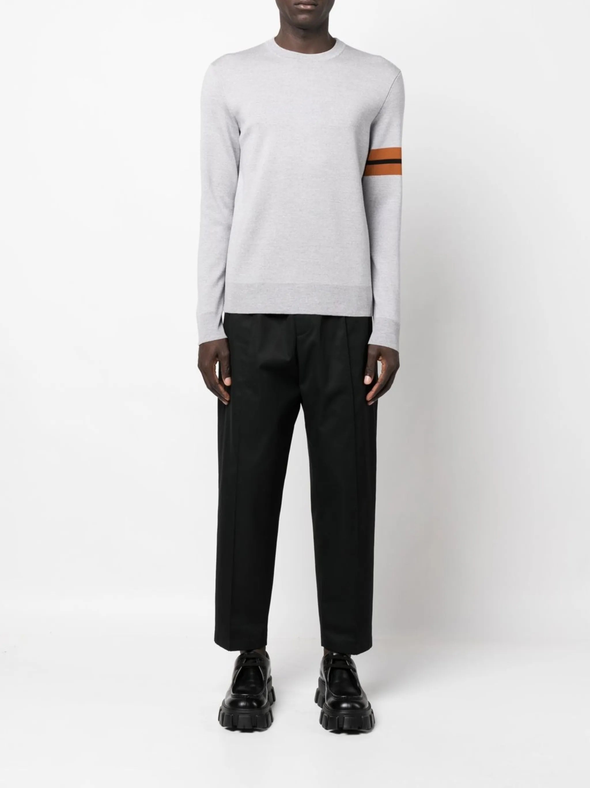 side stripe detail sweater
