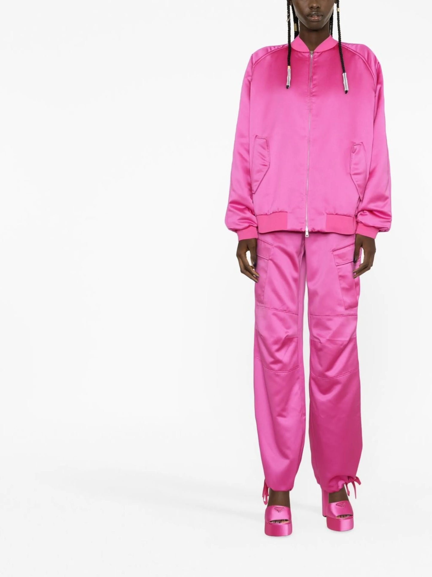 Lupe zipped bomber jacket
