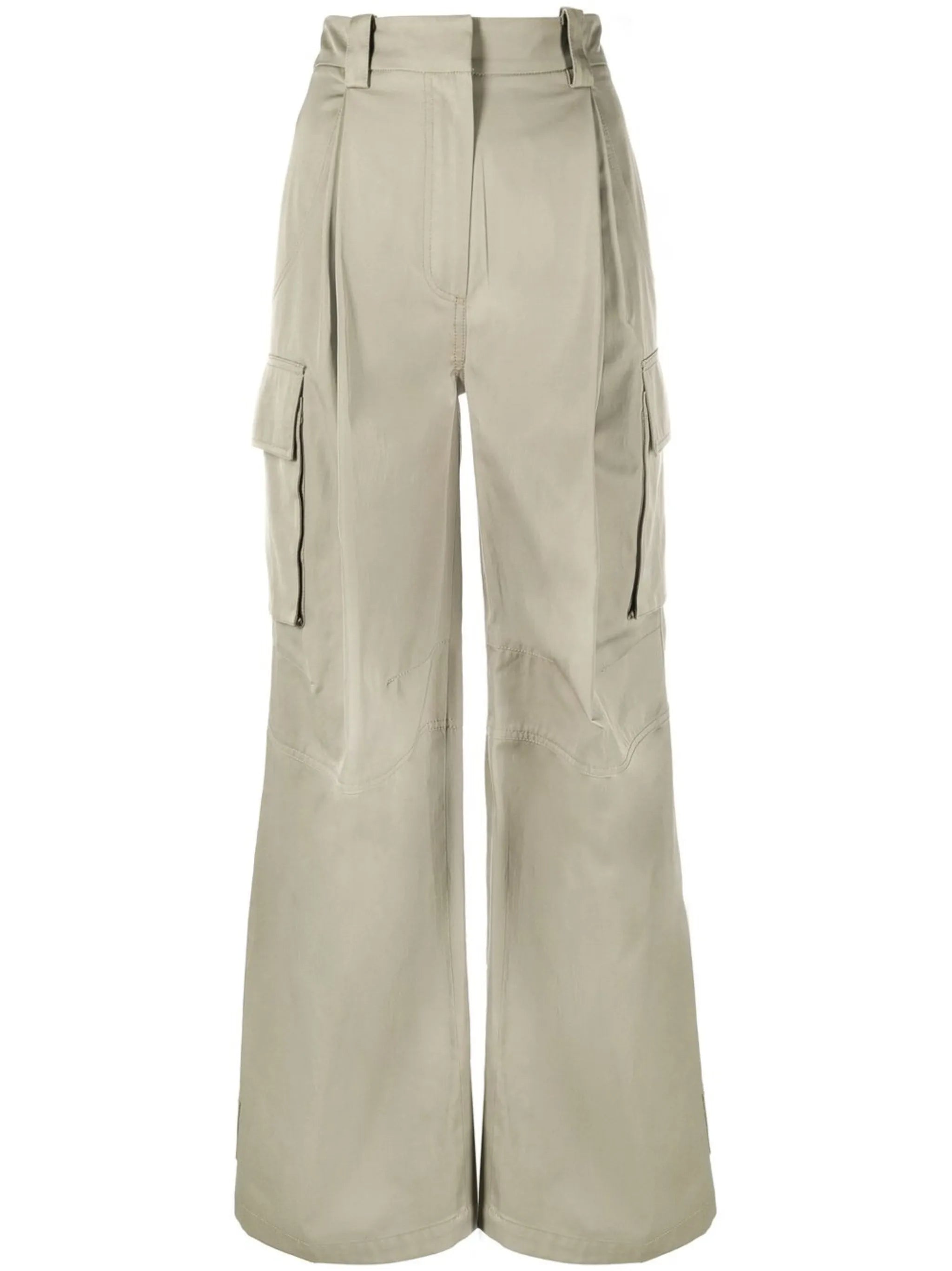 wide-leg cargo trousers