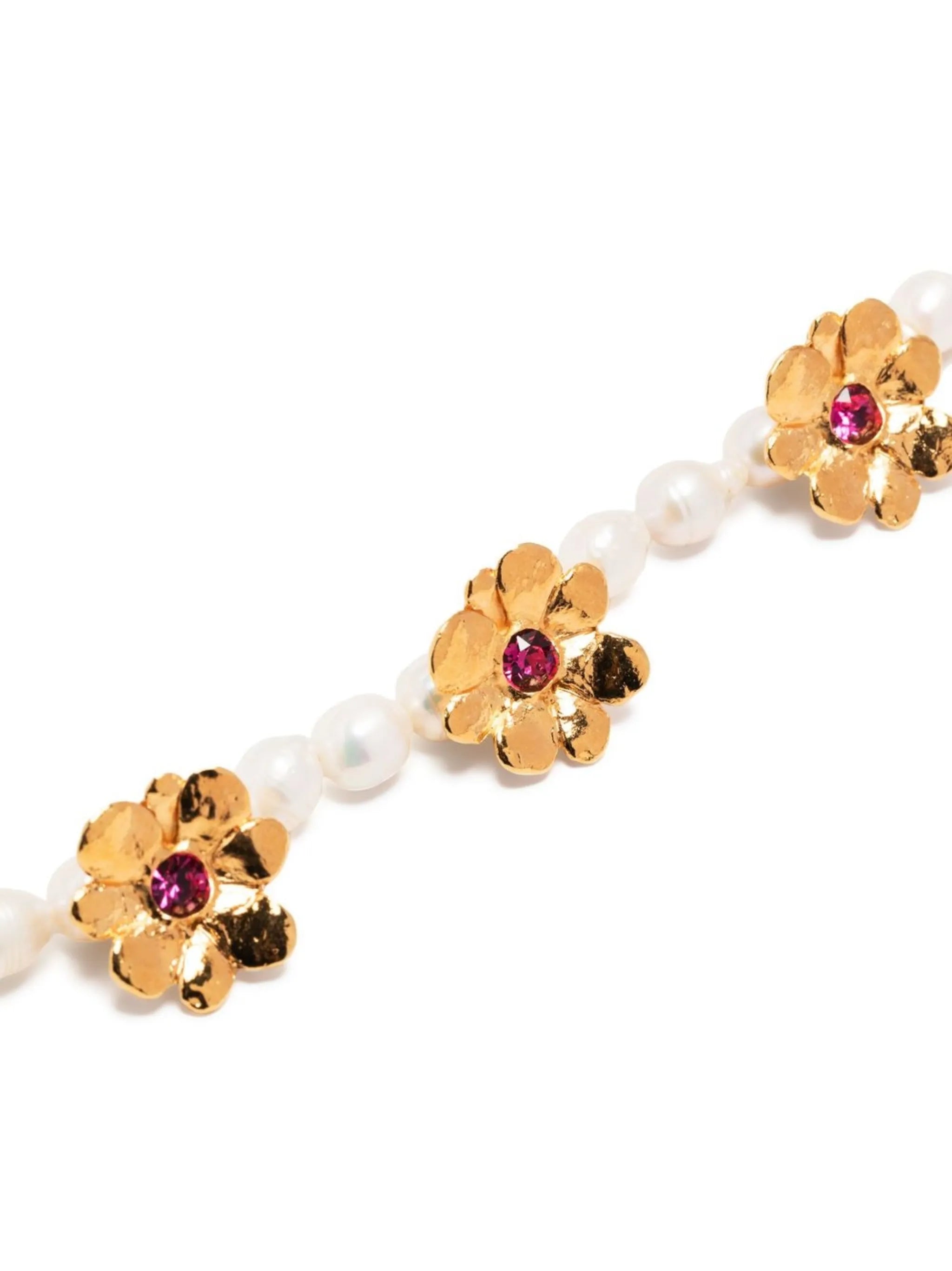 Daisy Pearl crystal-embellished bracelet