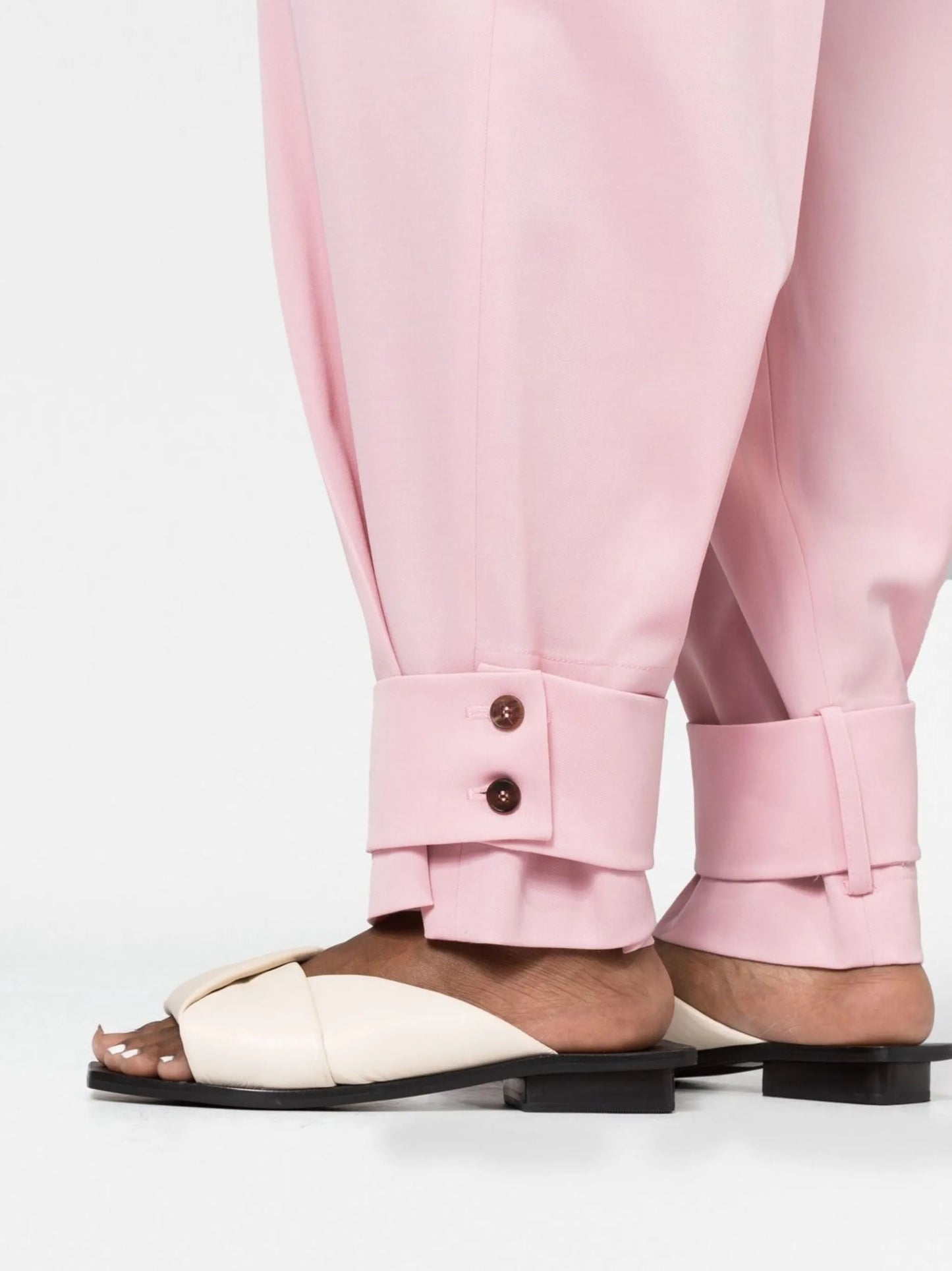 Flap Detachable Wide Pants