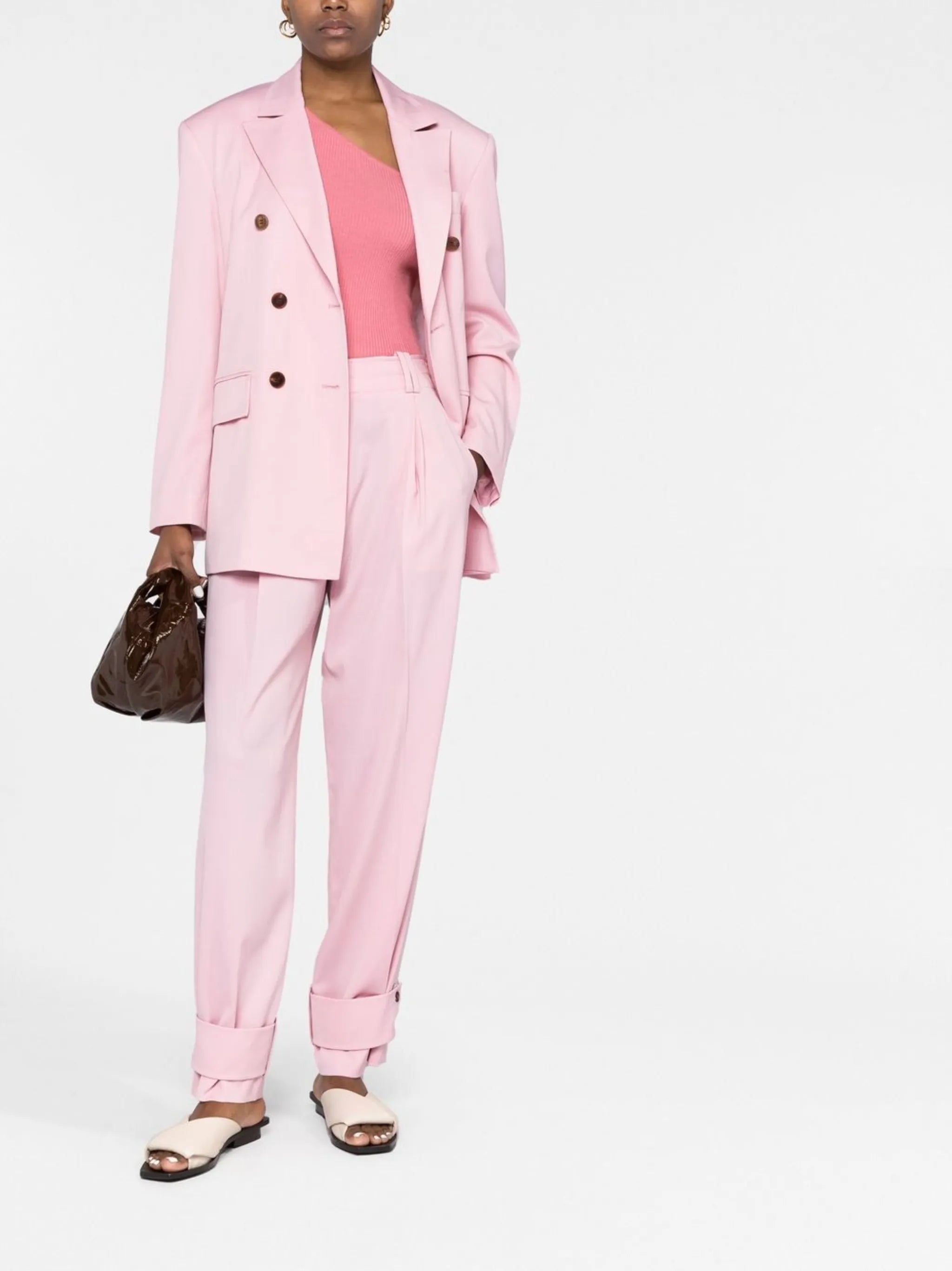 Flap Detachable Wide Pants