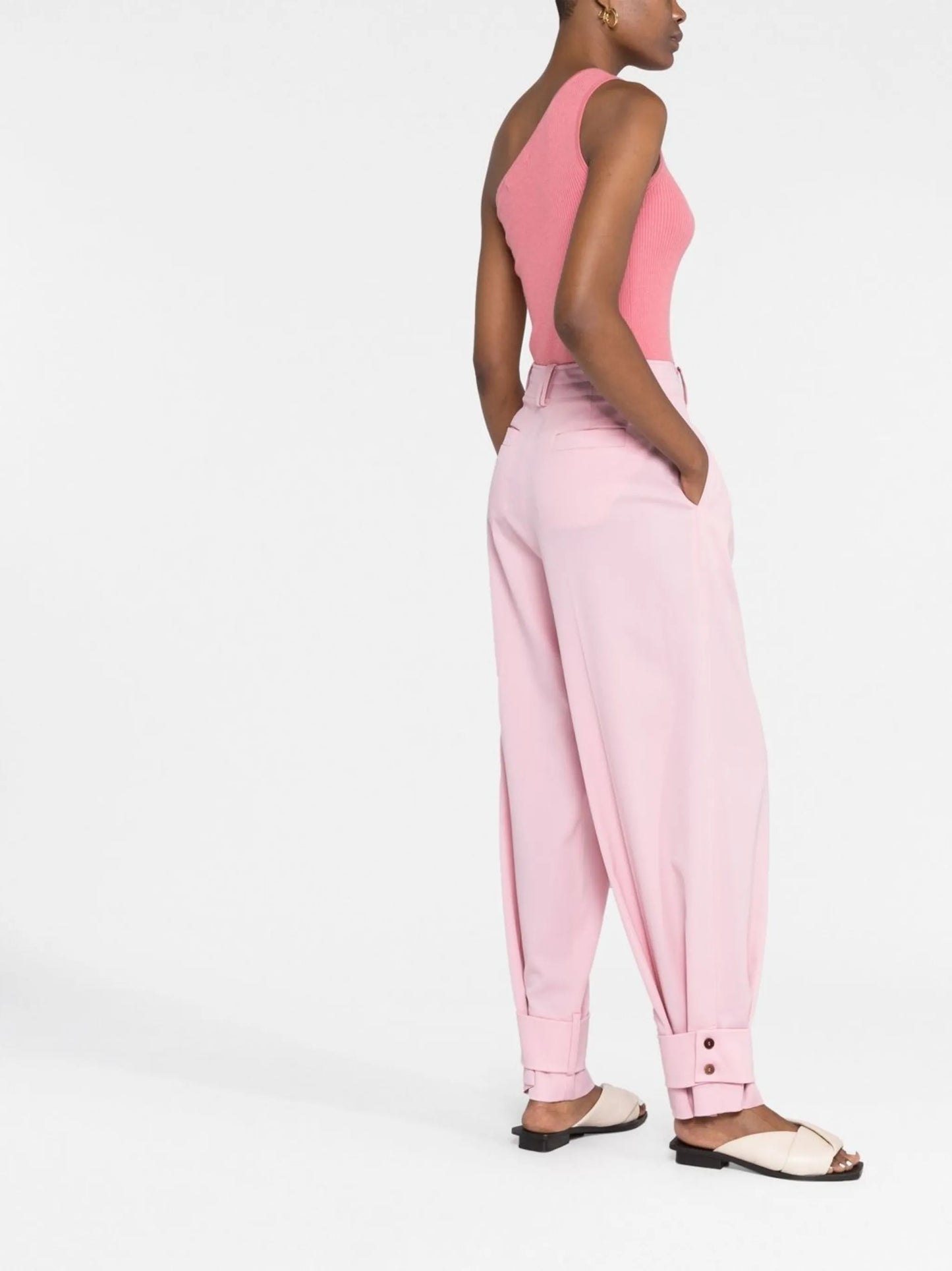 Flap Detachable Wide Pants