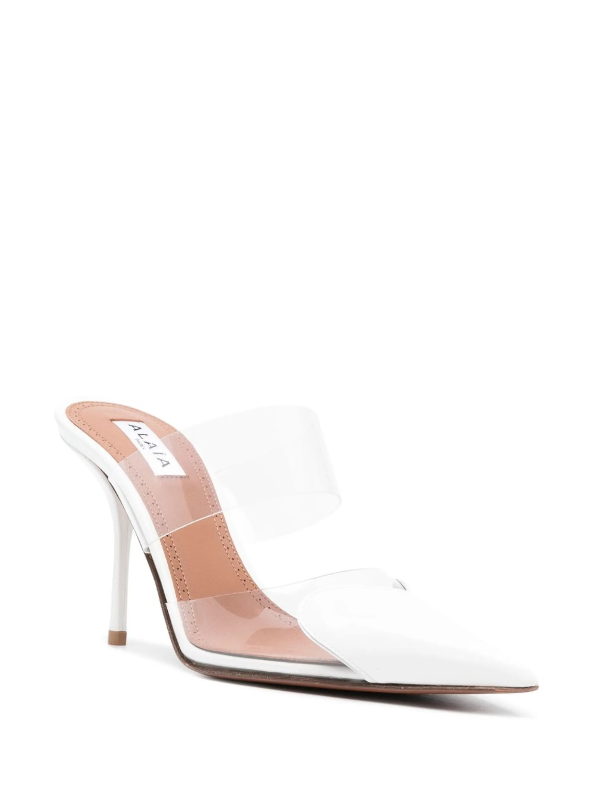 Cœur 90mm pointed-toe mules