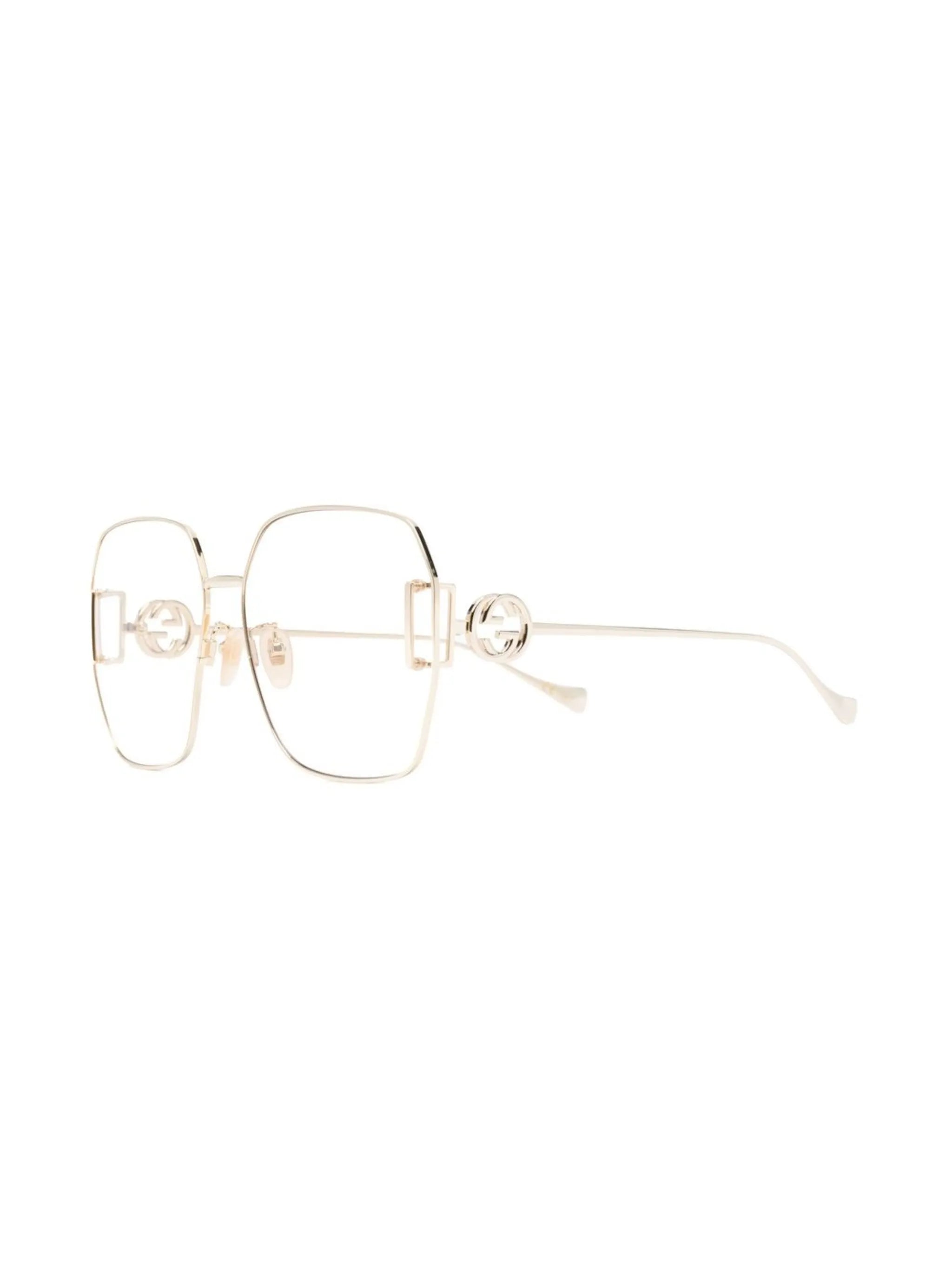 neck-chain logo-plaque sunglasses