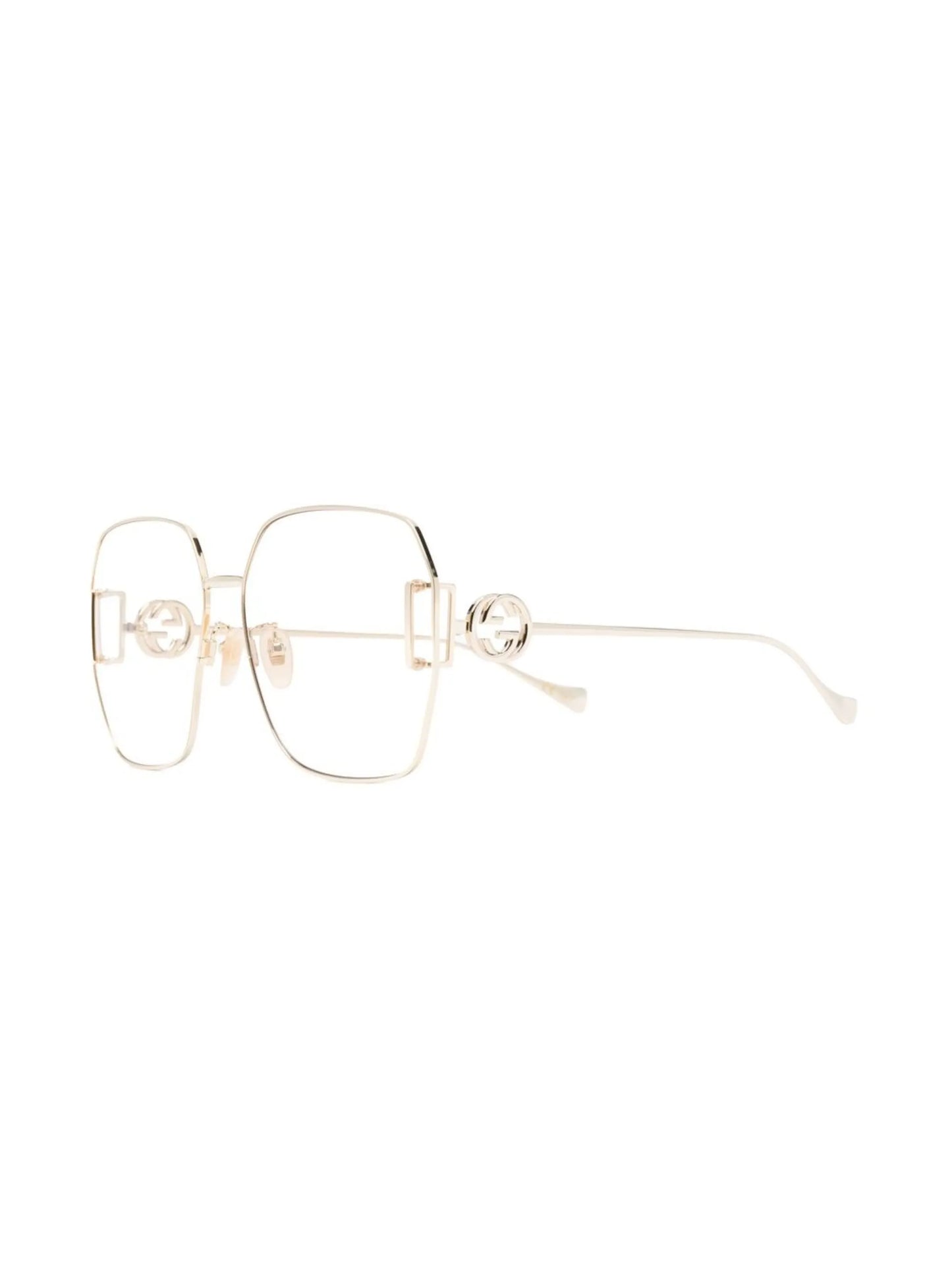 neck-chain logo-plaque sunglasses