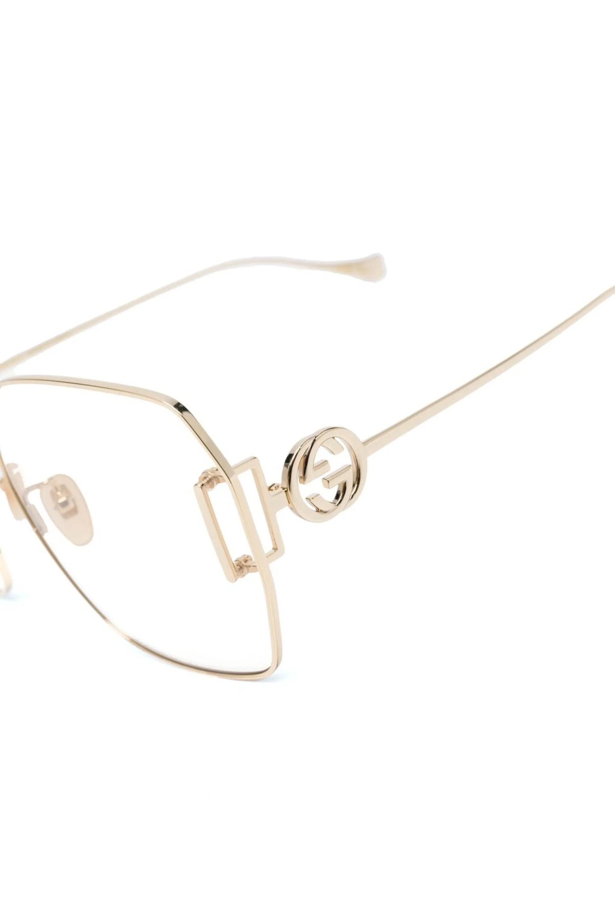 neck-chain logo-plaque sunglasses