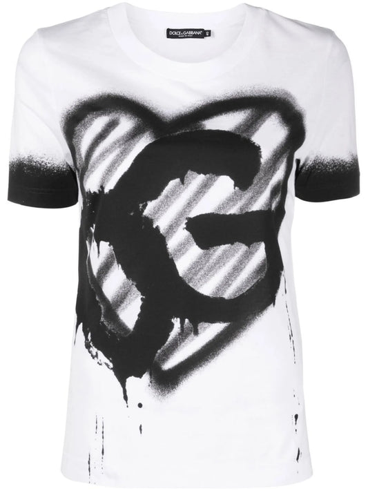 logo-print cotton T-shirt