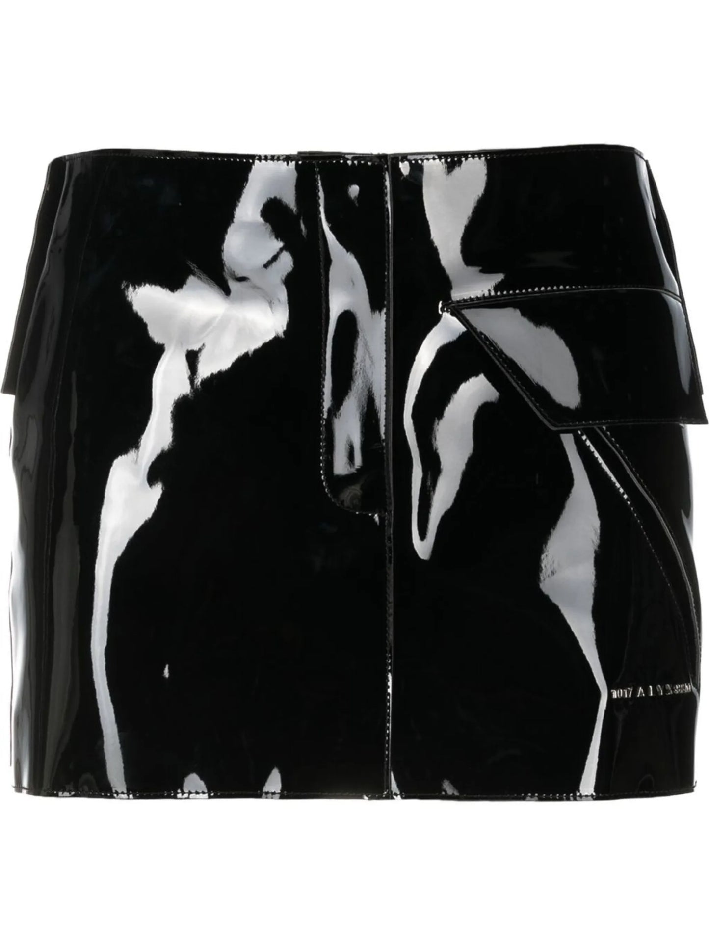 embossed-logo mini skirt