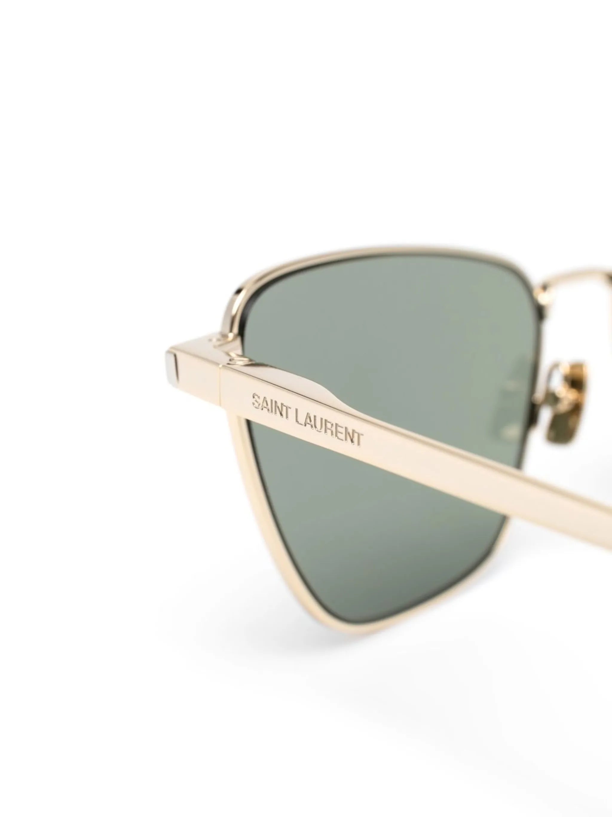 logo-engraved square-frame sunglasses