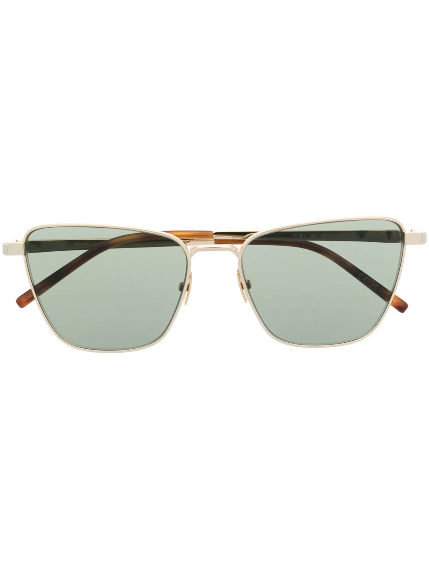 logo-engraved square-frame sunglasses