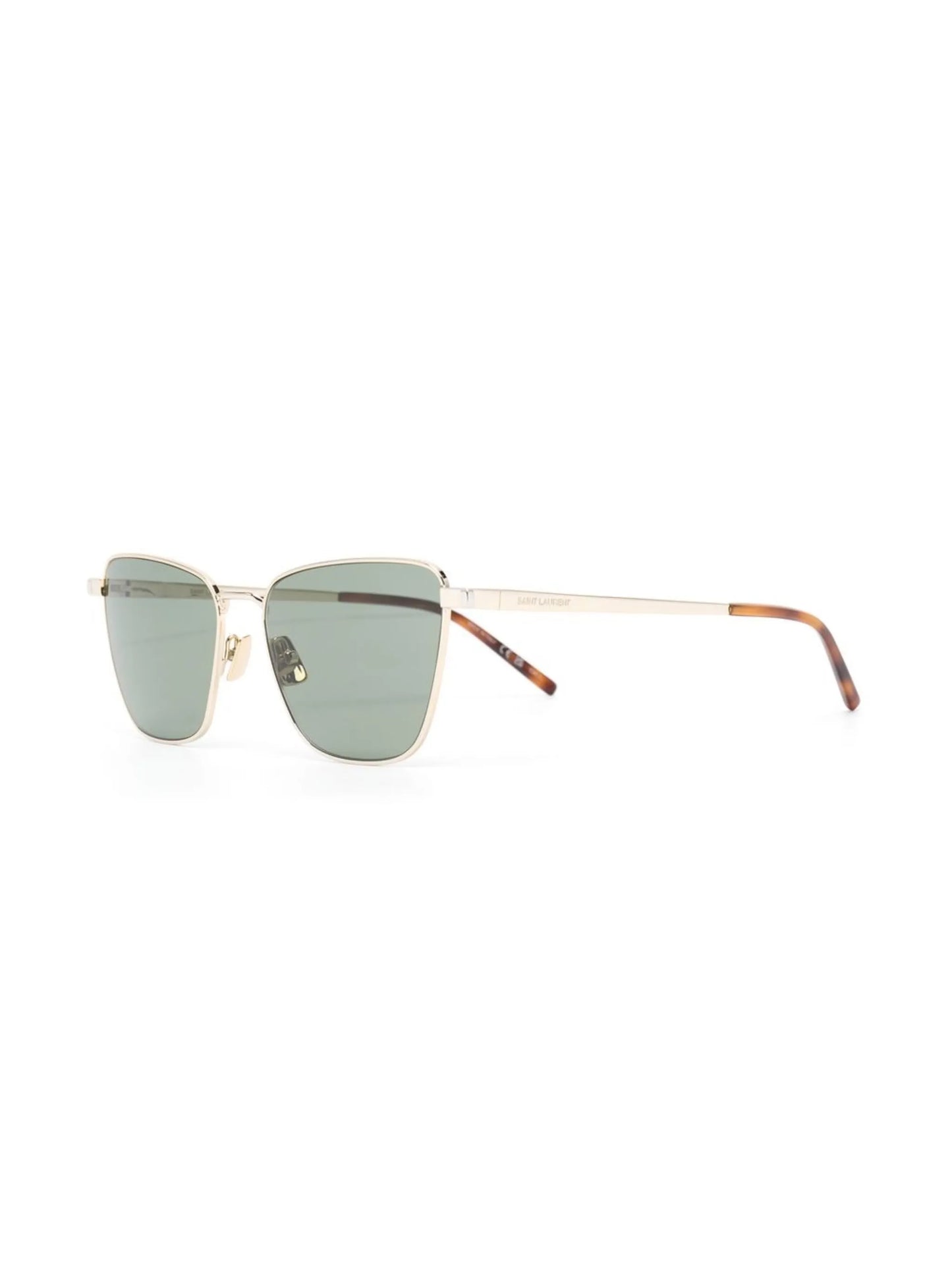 logo-engraved square-frame sunglasses