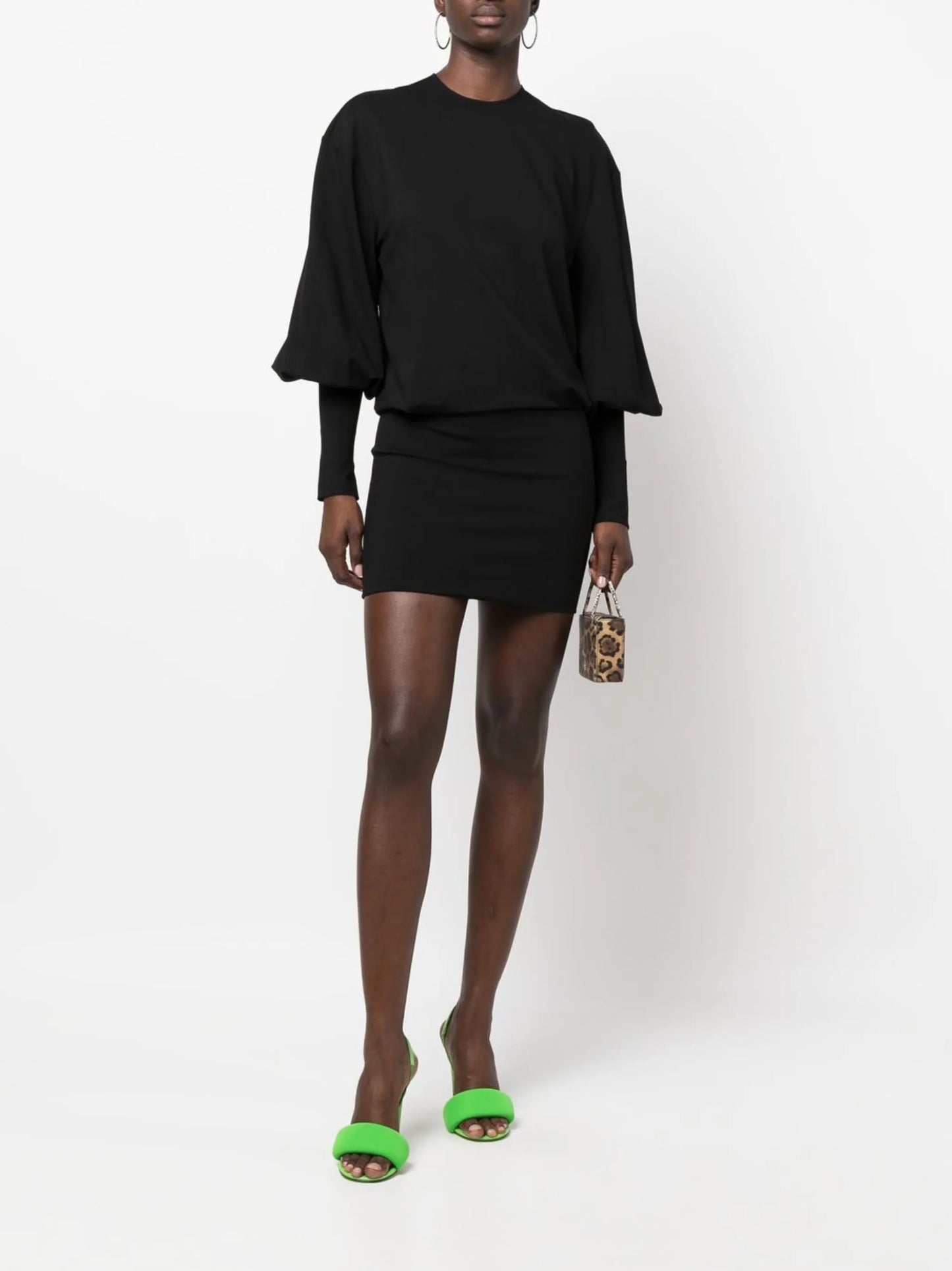 Quinn draped mini dress